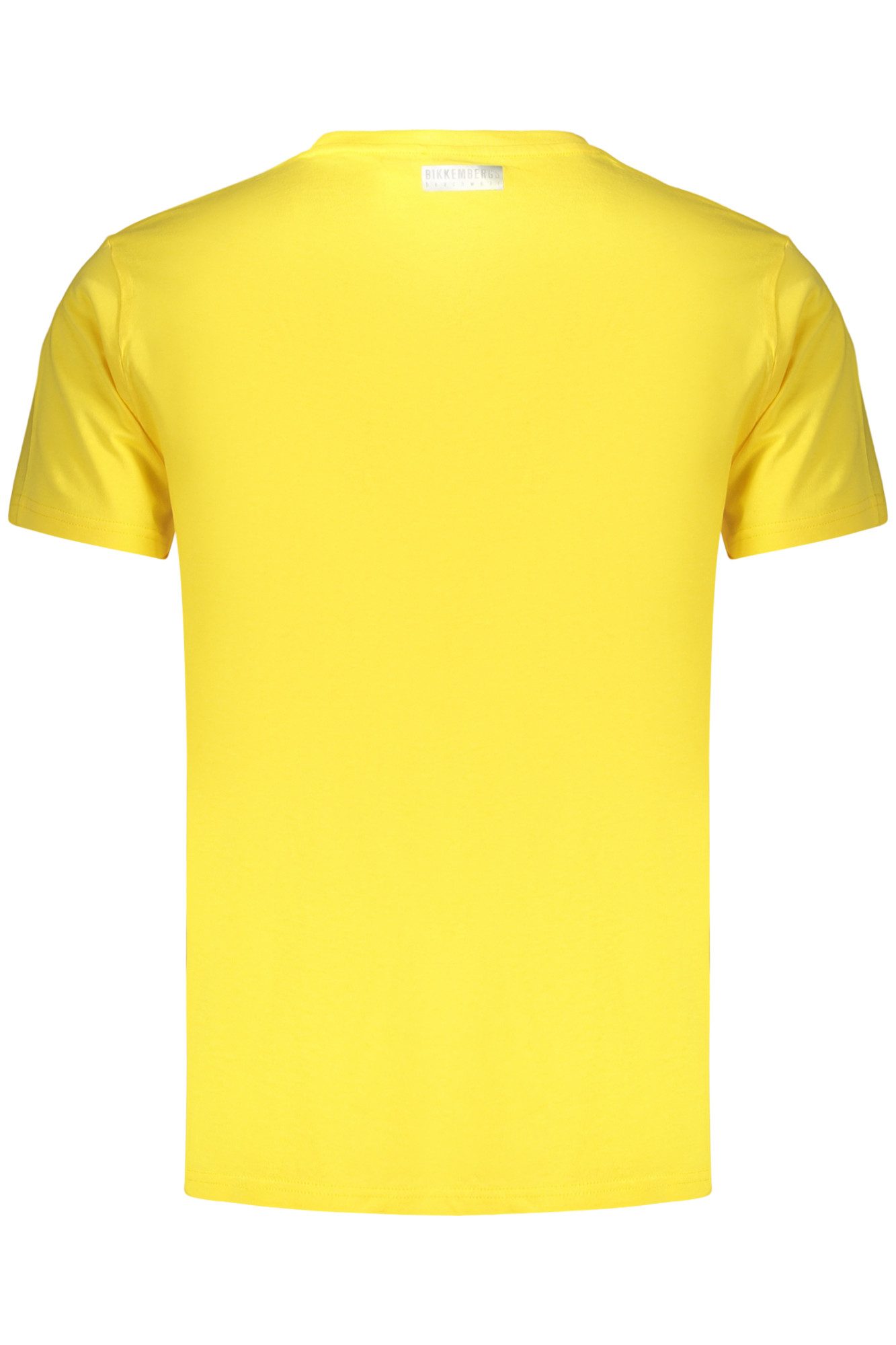 Bikkembergs T-Shirt Stylisches Herren T-Shirt Gelb mit Print und