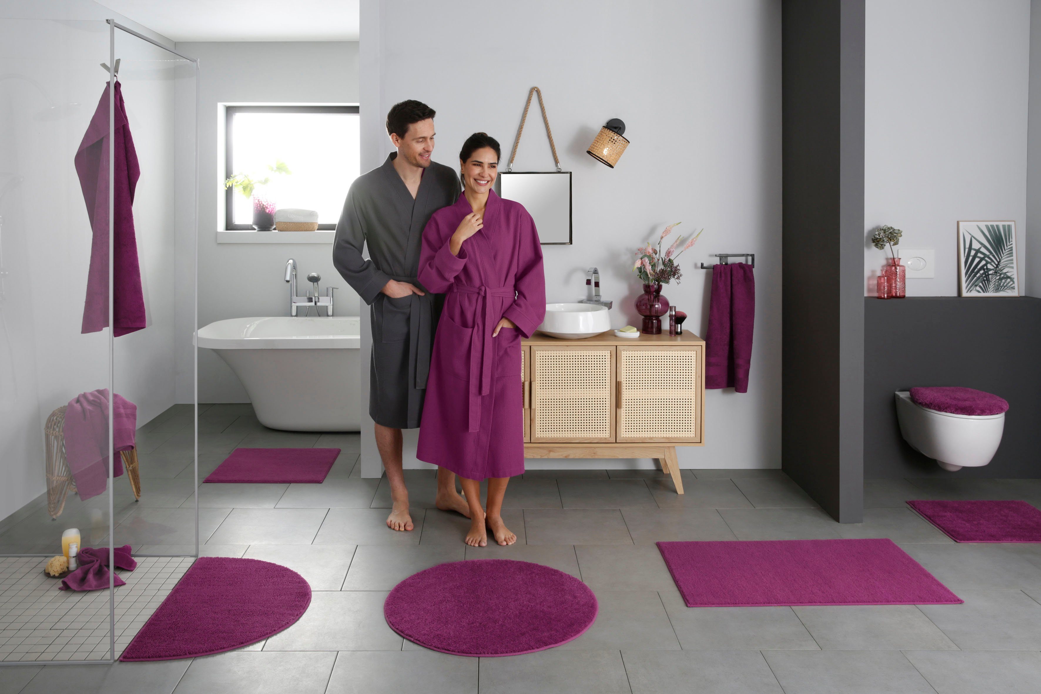 my home Badematte Vanessa, Badvorleger, Badezimmer günstig online kaufen