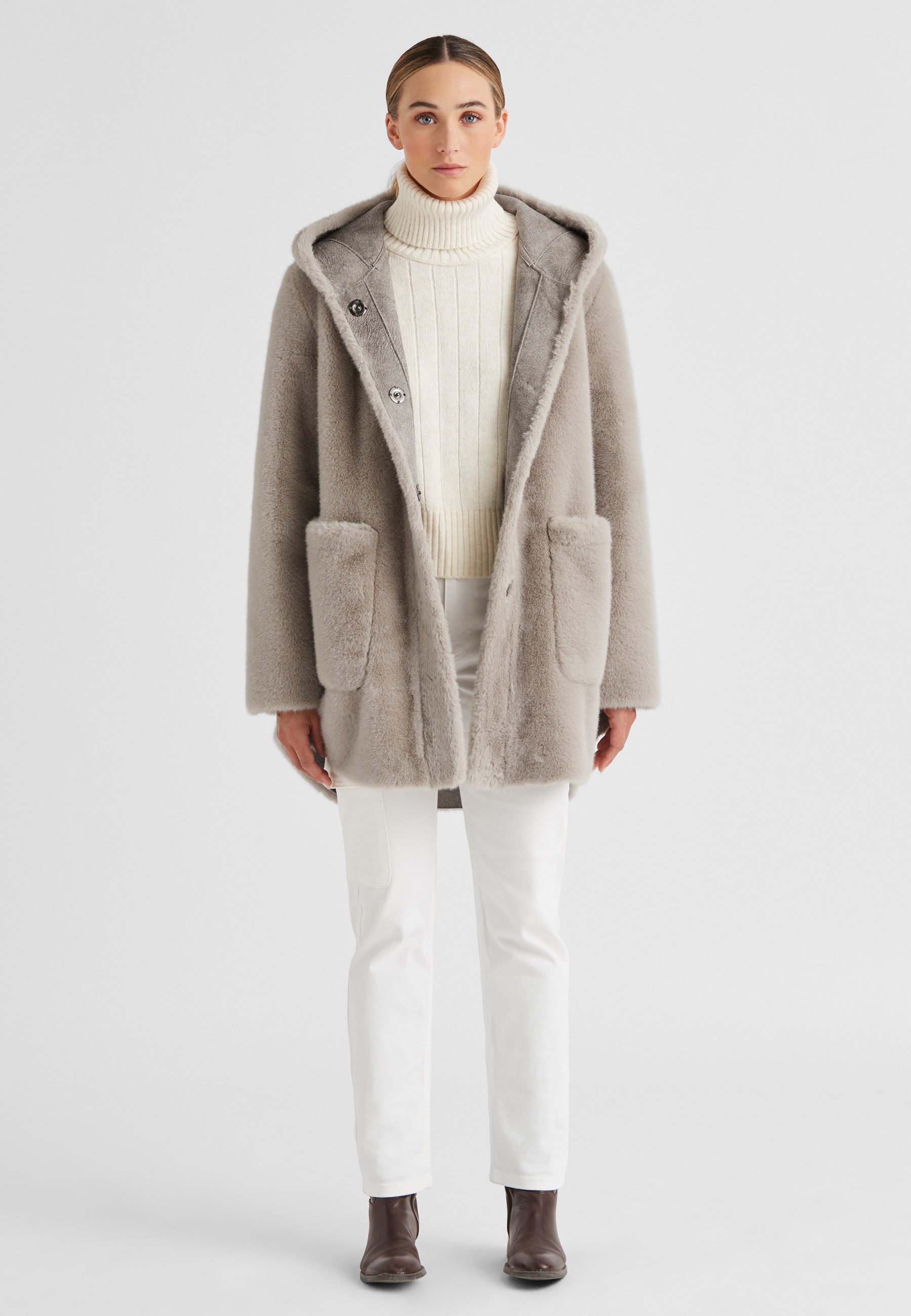 Milestone Fellimitatjacke MSPersiana Damen Kunstfelljacke Übergangsjacke günstig online kaufen