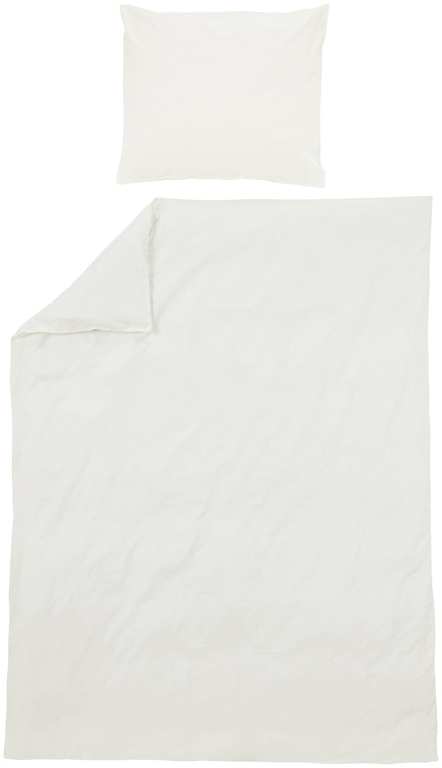 Meyco Home Bettbezug Uni Offwhite, 140x200/220cm günstig online kaufen