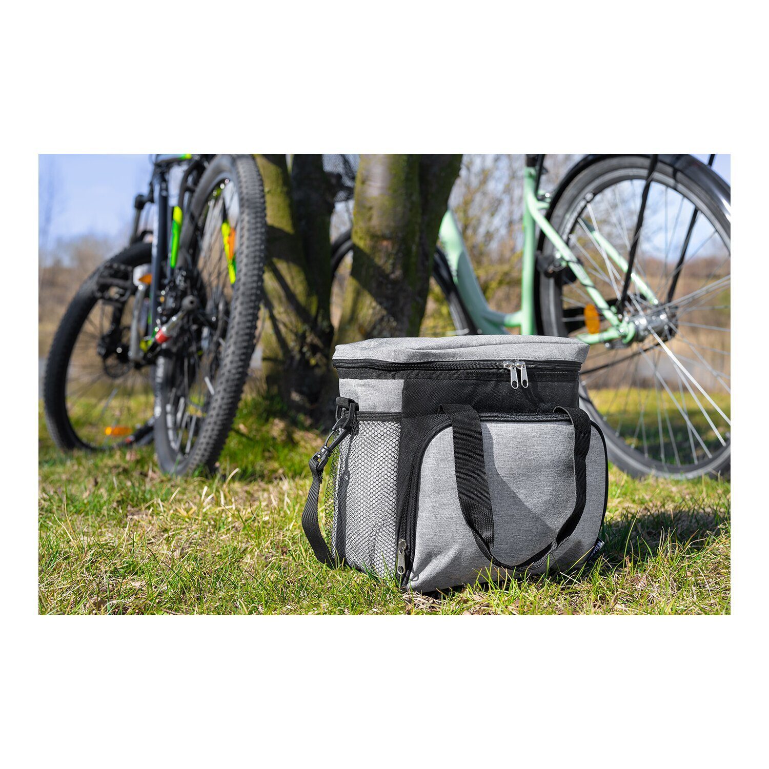 Noveen Lunchbox Thermotasche für Tragbare Picknicktasche Grau Lunchbox