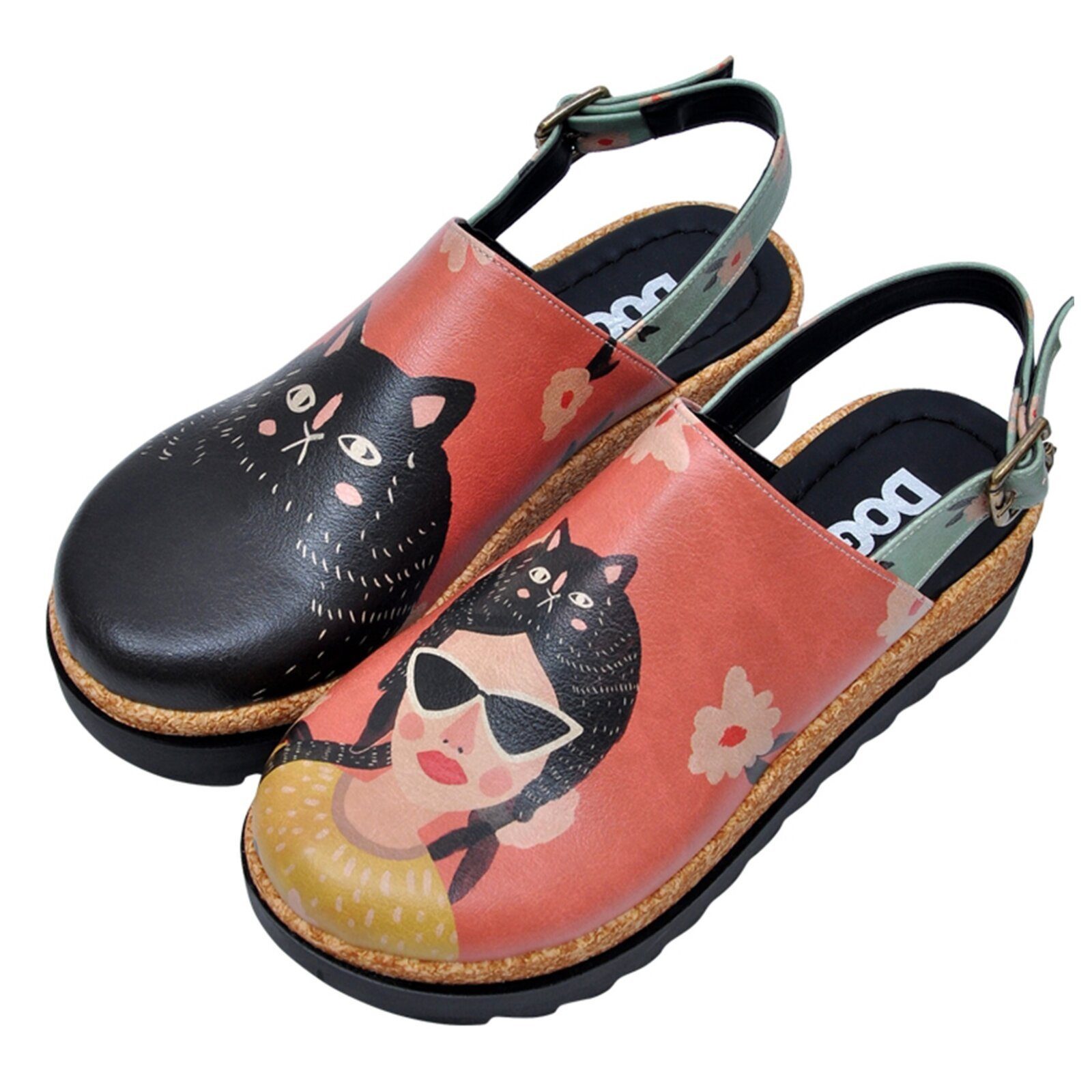 DOGO Akita Cat Hat Damen Sandalen/ günstig online kaufen