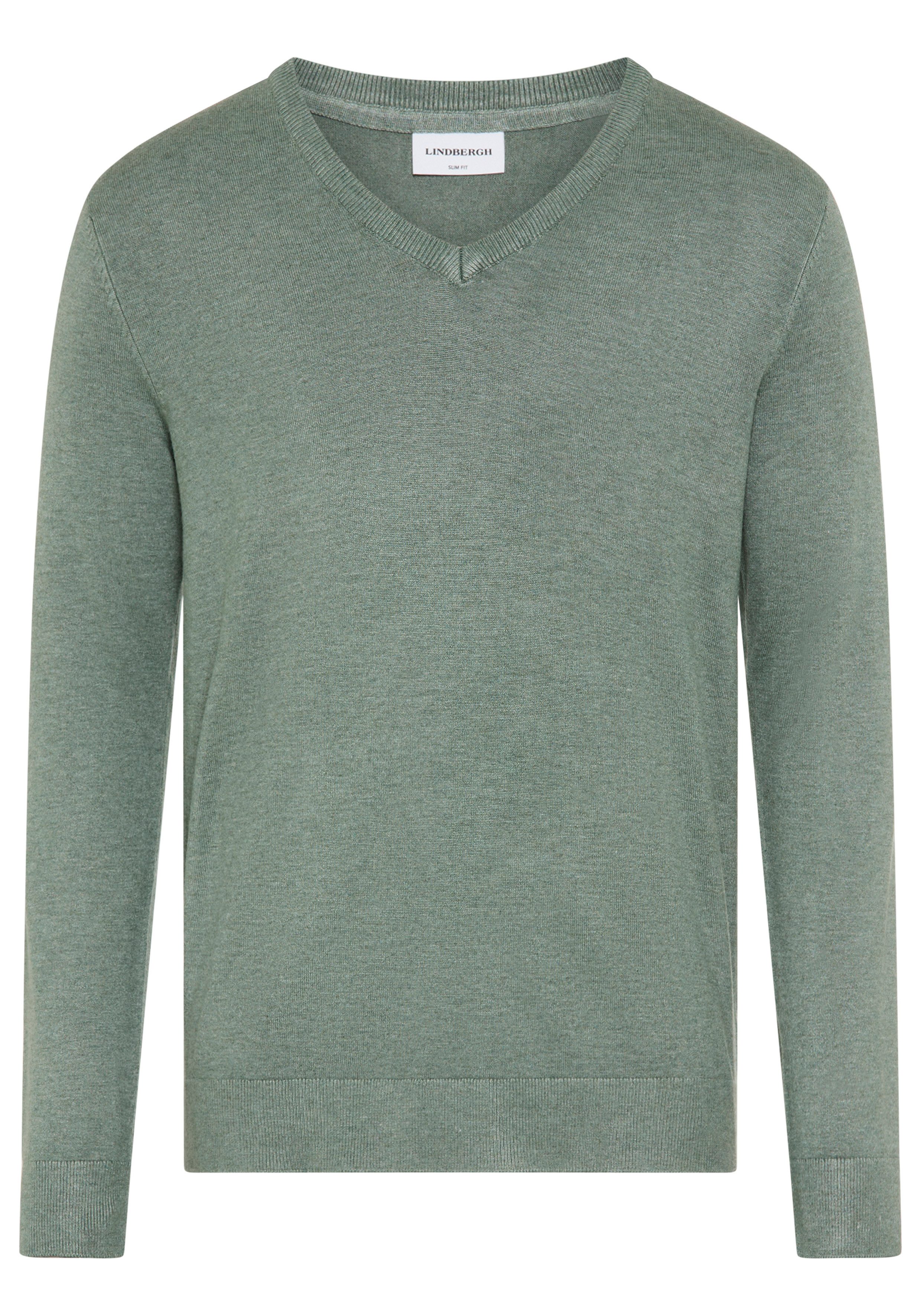 LINDBERGH Strickpullover meliert, mit V-Ausschnitt