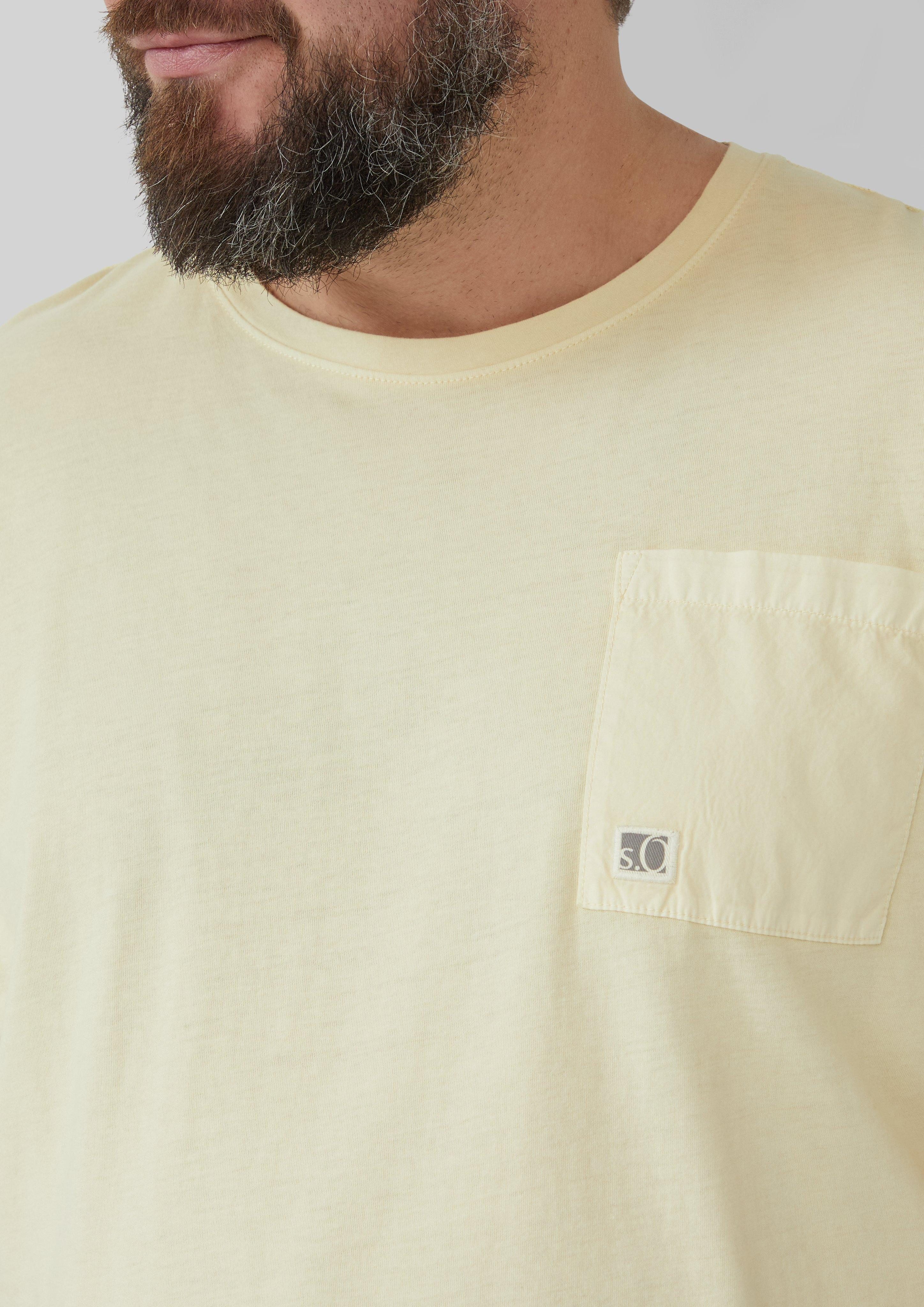 s.Oliver Kurzarmshirt T-Shirt mit Brusttasche und günstig online kaufen