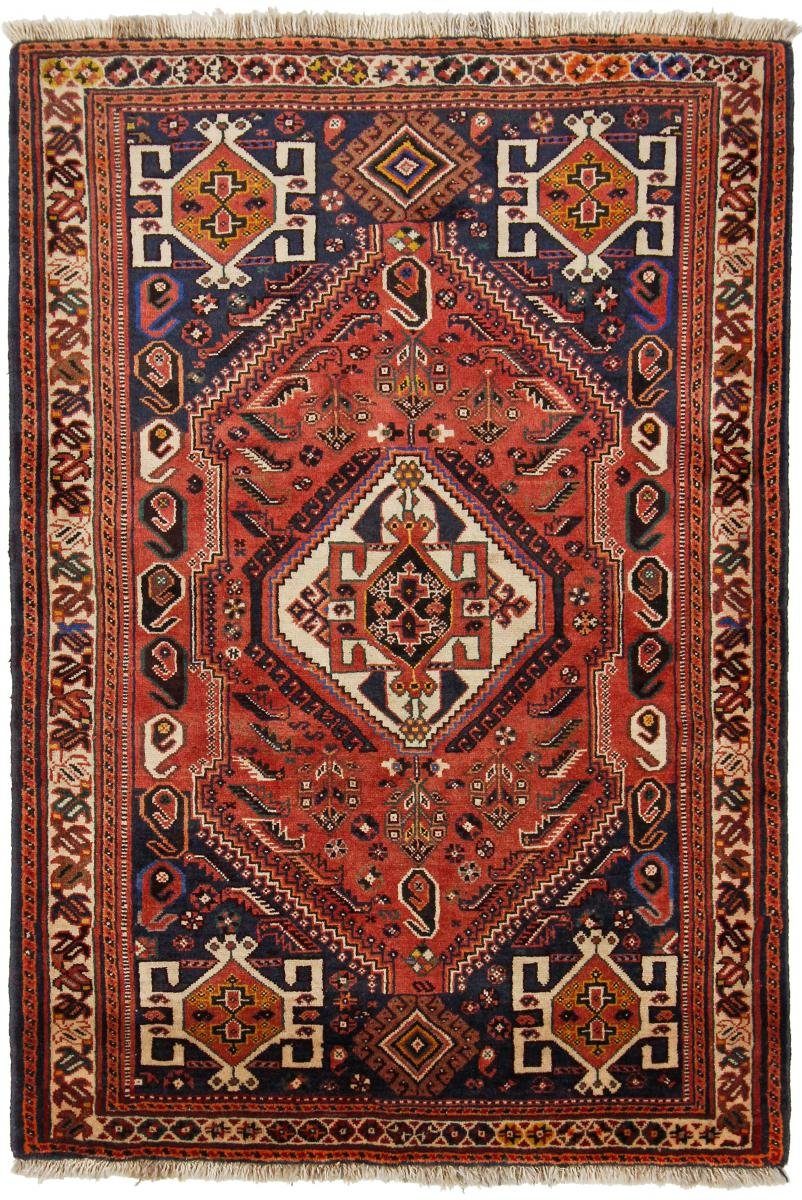 Orientteppich Ghashghai 108x159 Handgeknüpfter Orientteppich / Perserteppich, Nain Trading, rechteckig, Höhe: 12 mm