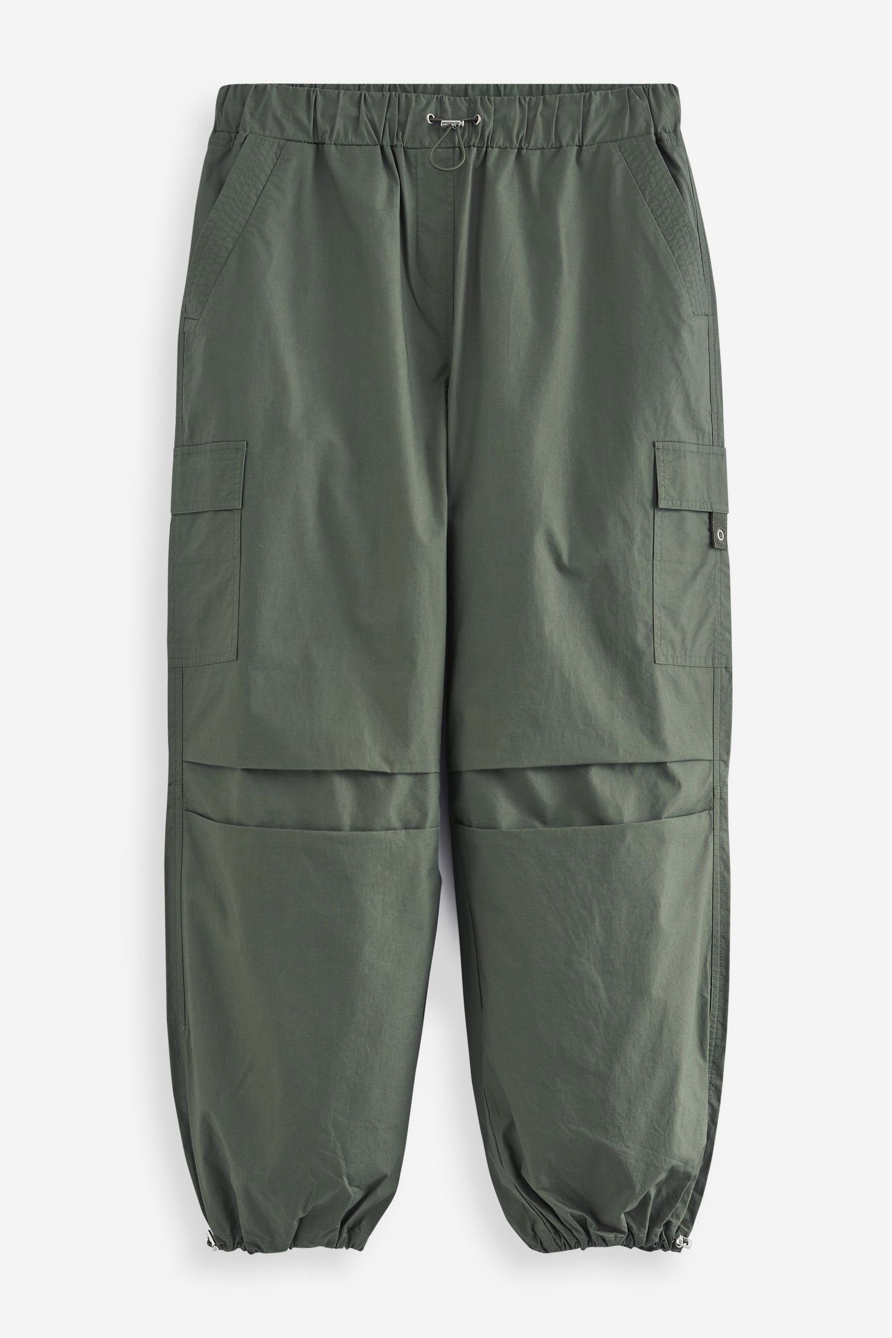 Next Cargohose Cargohose Fallschirm (1-tlg) Khaki Green