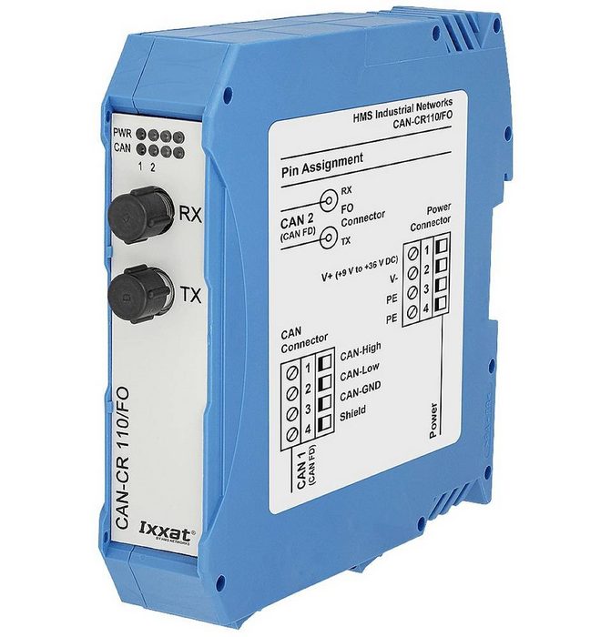 voelkner selection Druckluftgeräte-Set Ixxat 1.01.0210.11220 CAN-CR110/FO CAN/CAN-FD Repeater 1 St. CAN-CR110/FO