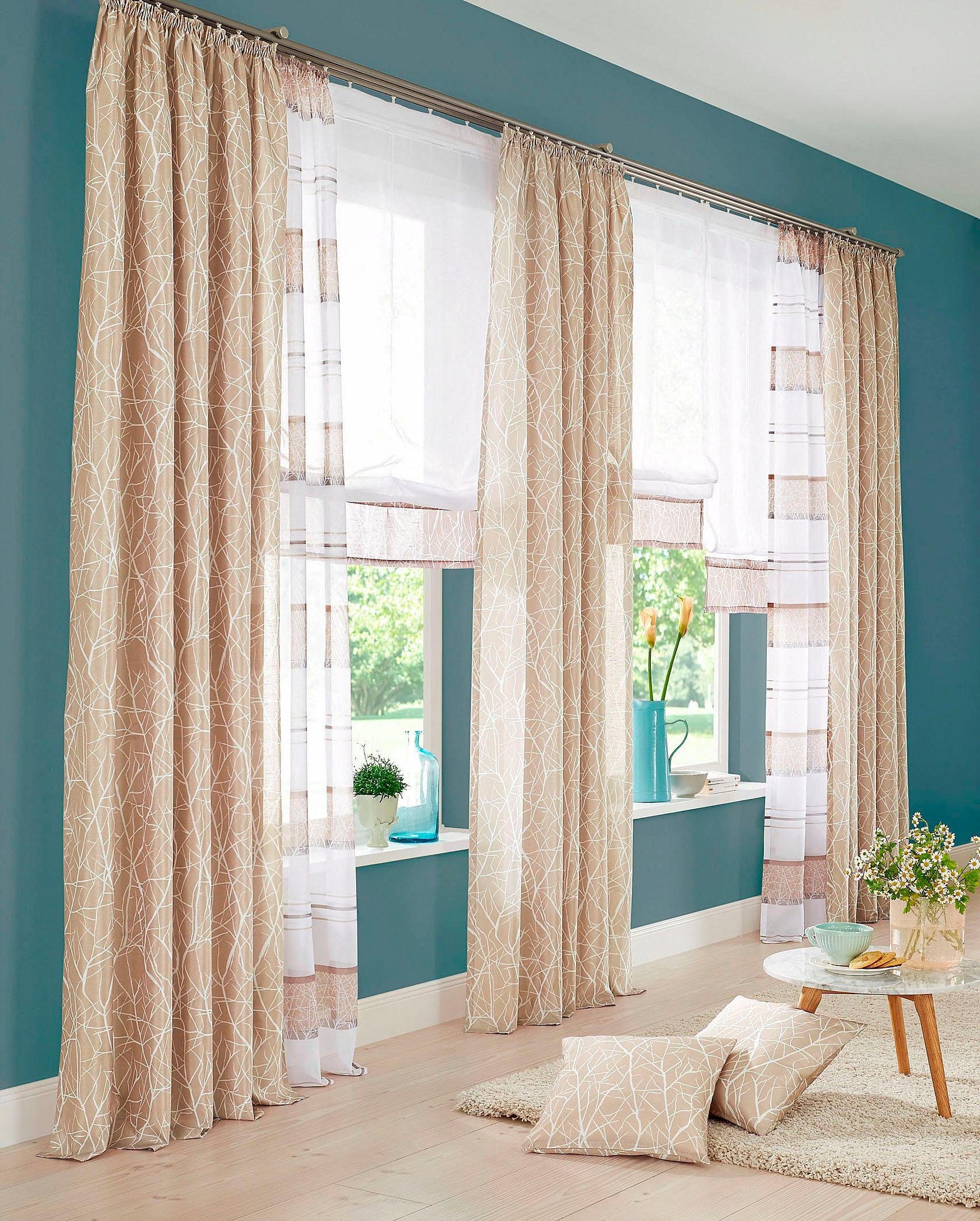 my home Raffrollo Camposa, mit Klettband, Transparent, Voile, Polyester günstig online kaufen