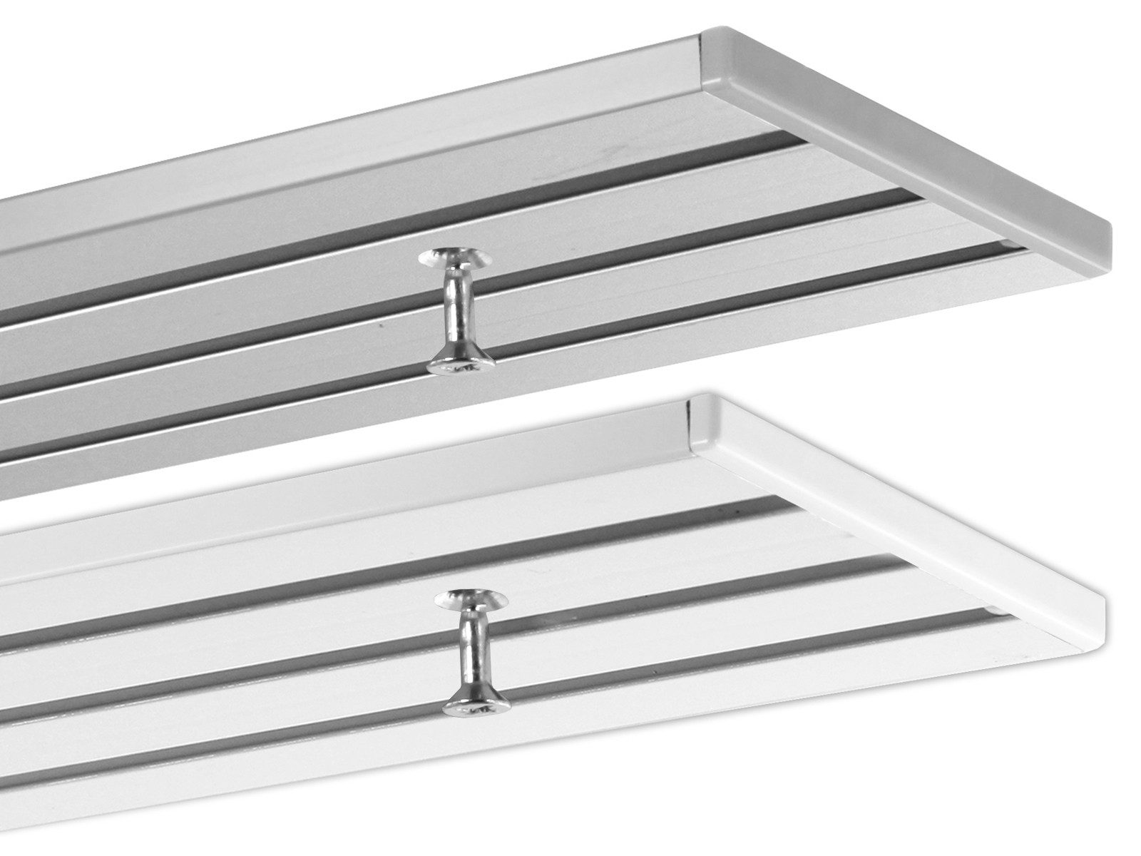 Gardineum Gardinenschiene Flächenvorhangschiene, 4-läufig, vorgebohrt, ab 2 günstig online kaufen