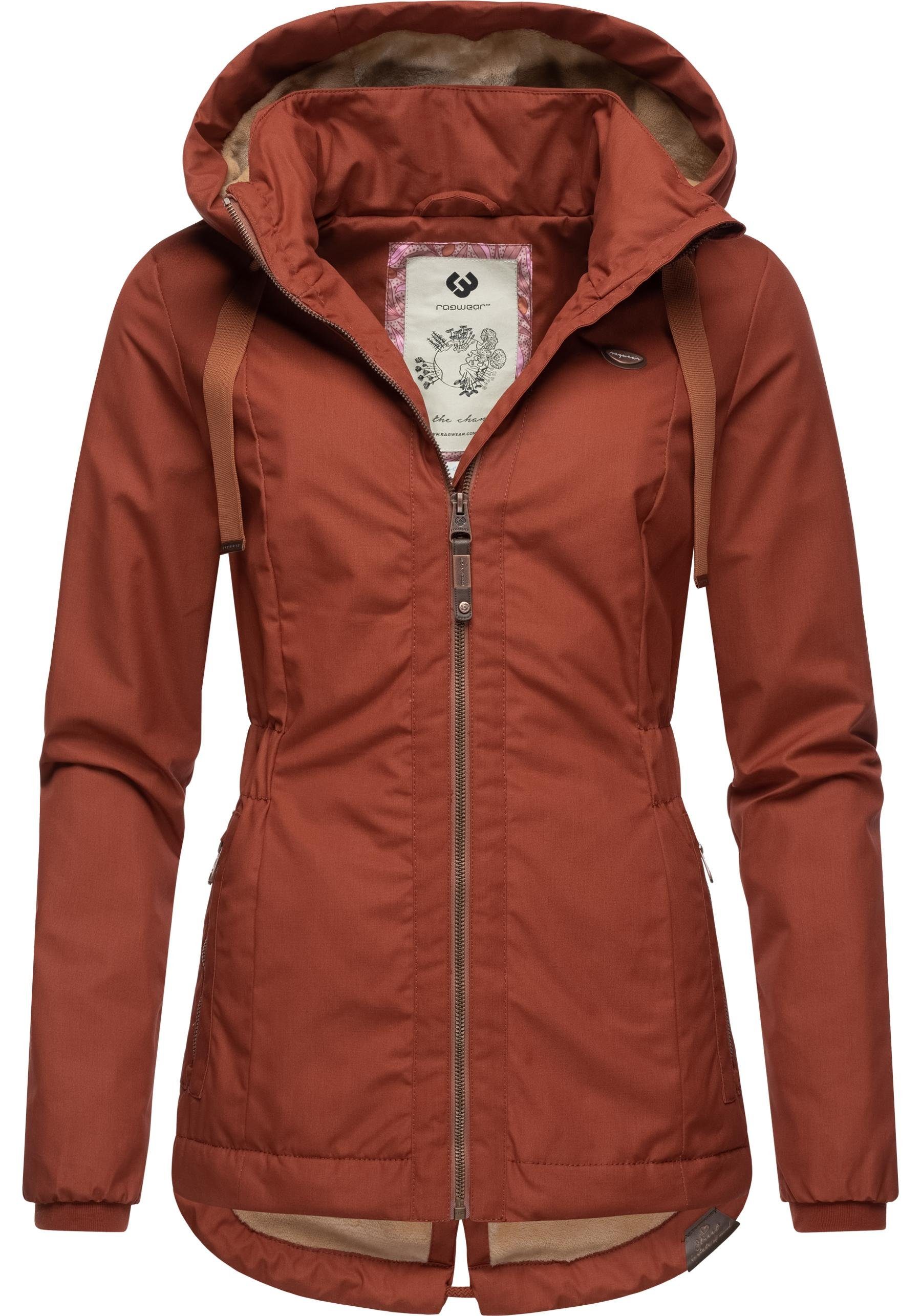 Ragwear Outdoorjacke Varvarra stylische Übergangsjacke mit großer Kapuze günstig online kaufen