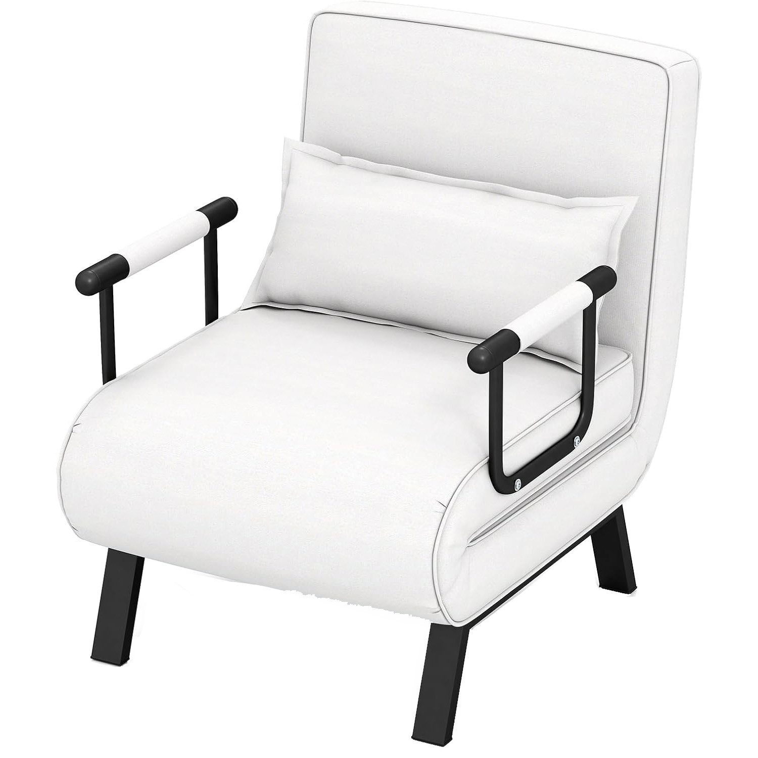 KOMFOTTEU Schlafsofa Schlafsessel, mit 6-Fach verstellbare Rückenlehne