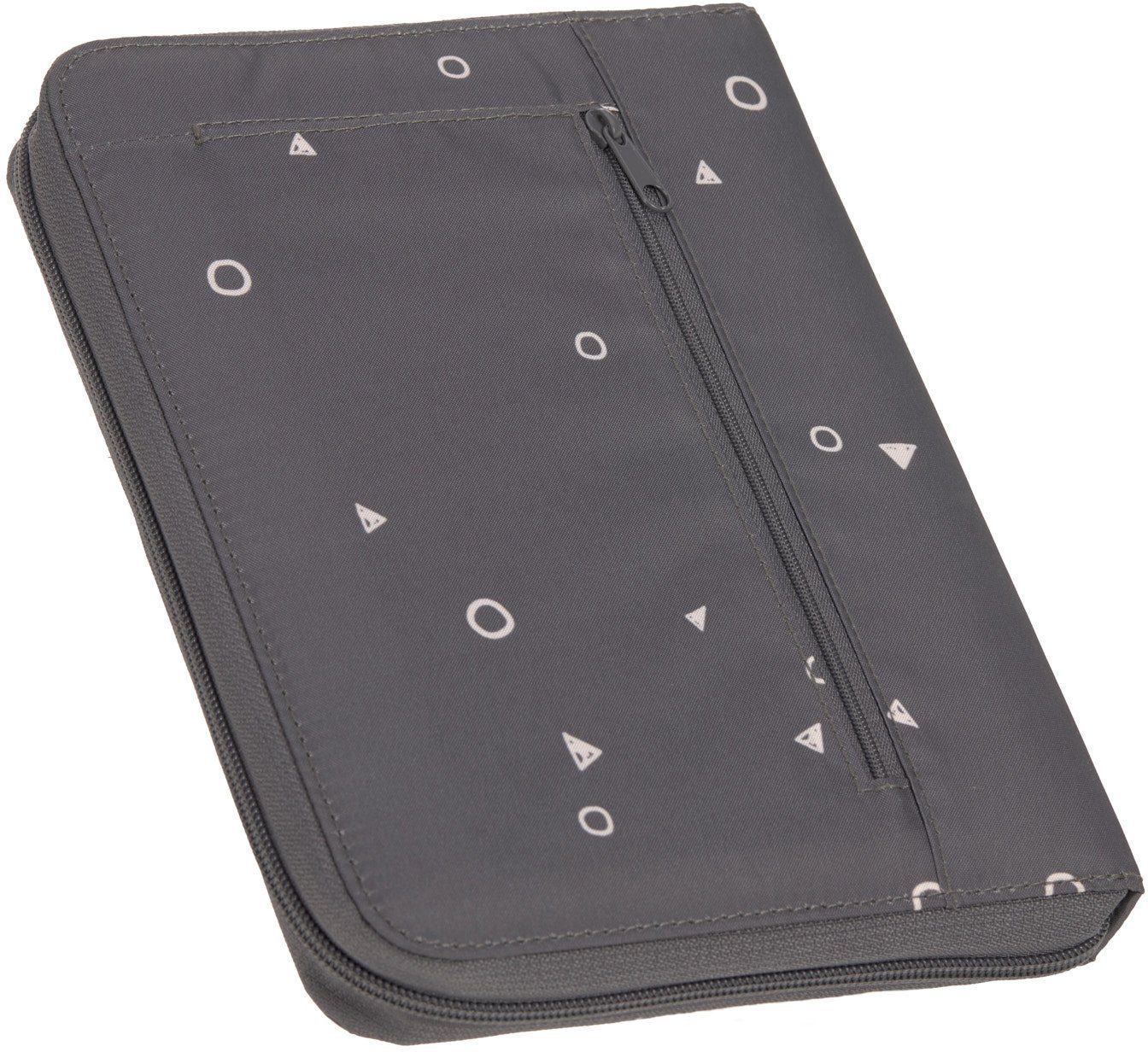 LÄSSIG Mutterpass-Hülle Casual, Document Pouch, Universe Anthracite, mit Reißverschluss; PETA-approved vegan