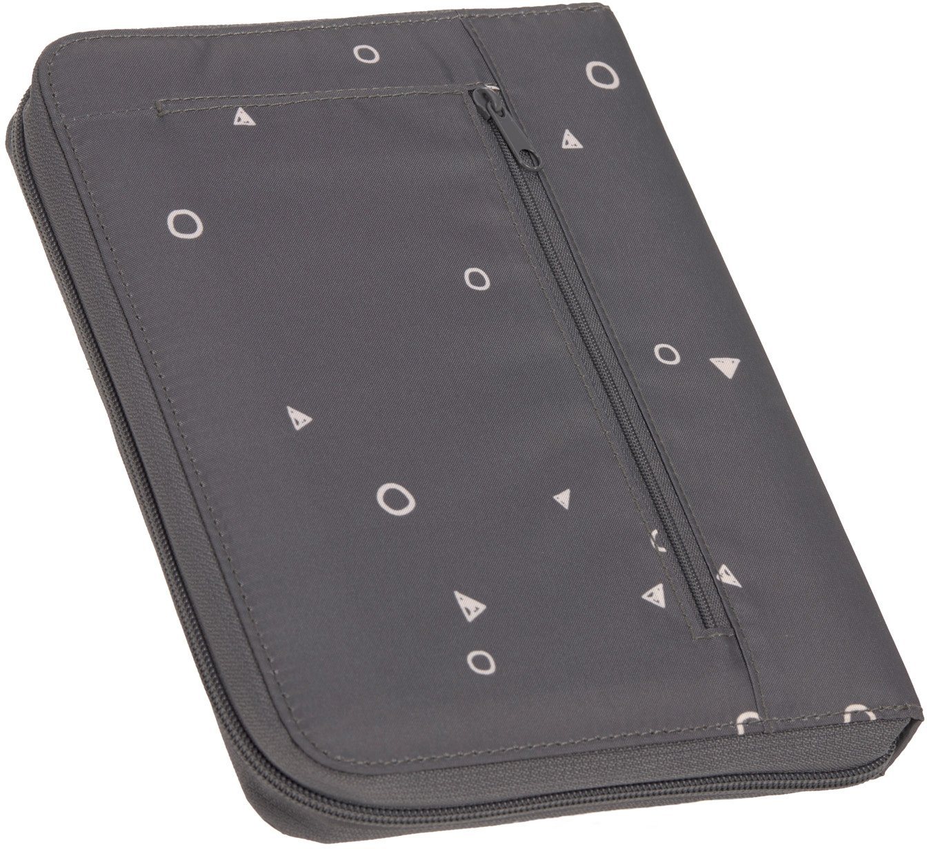 Thumbnail - LÄSSIG Mutterpass-Hülle Casual, Document Pouch, Universe Anthracite, mit Reißverschluss, PETA-approved vegan