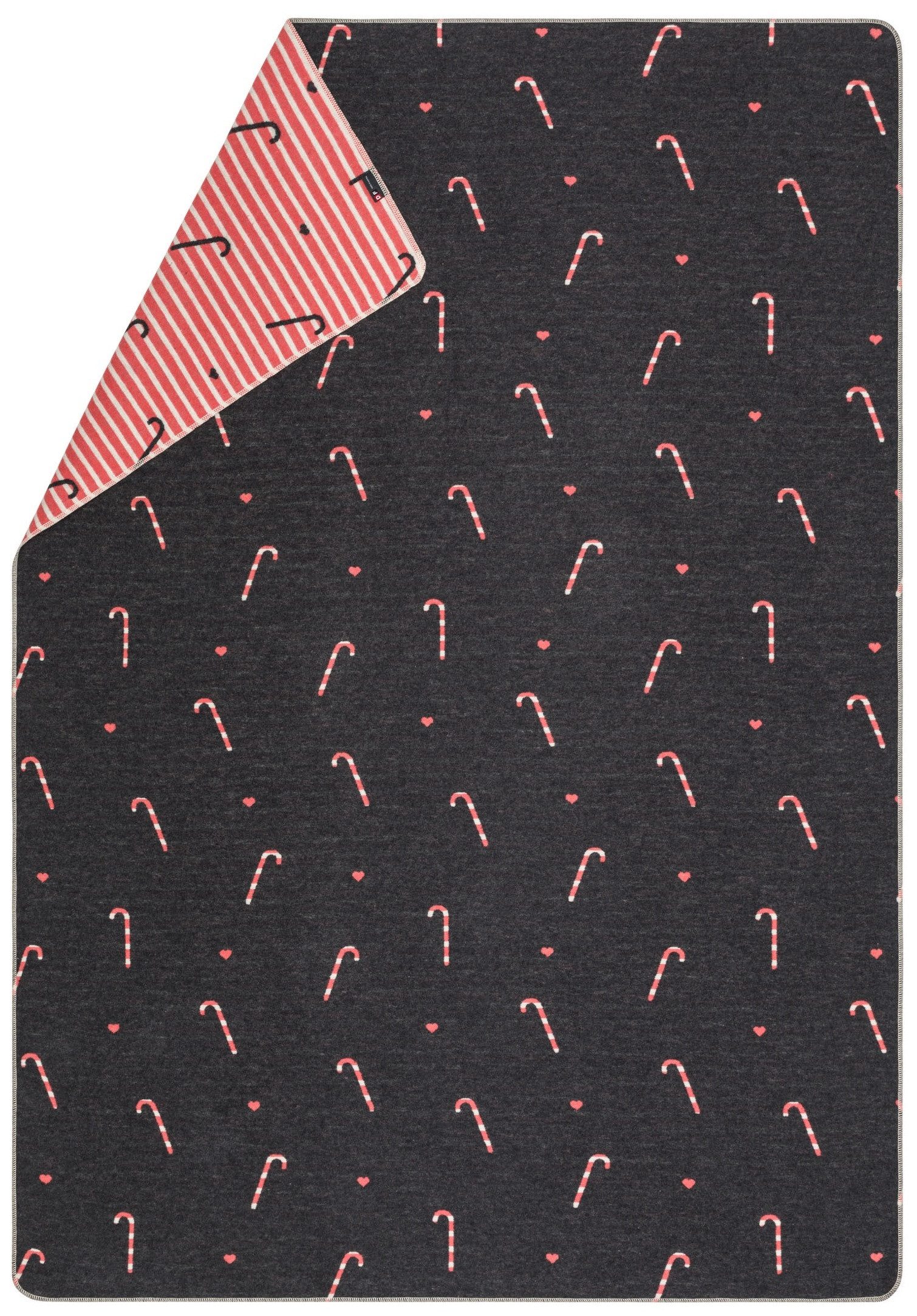 Wohndecke Silvretta 'Zuckerstange' 140 x 200 cm Anthrazit, DAVID FUSSENEGGE günstig online kaufen