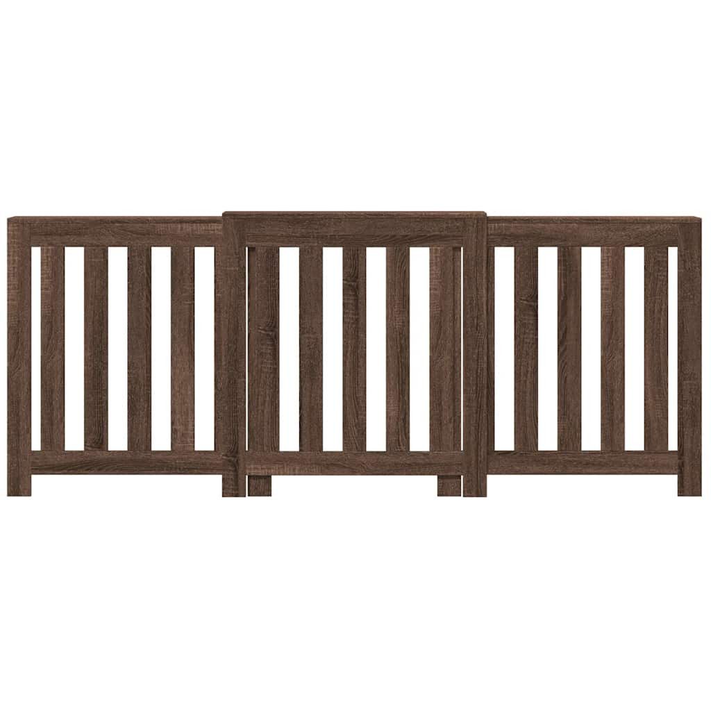 vidaXL Heizkörper Heizkörperverkleidung Eichen-Optik 205x21,5x83,5 cm