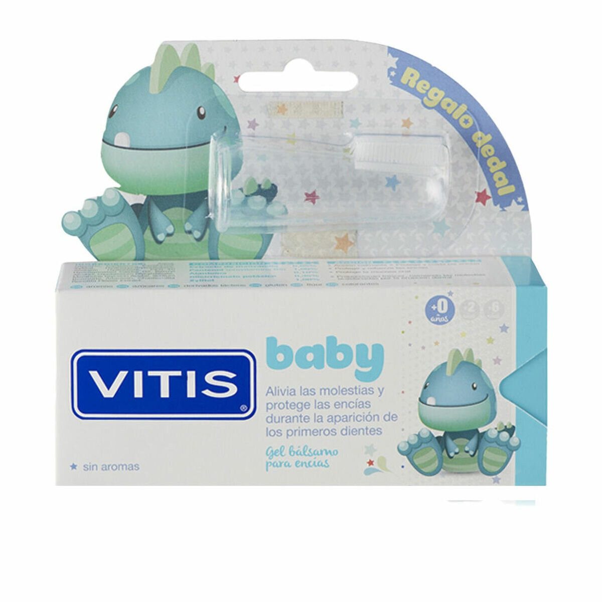Vitis Zahnbürste BABY SOOTHES AND PROTECTS GUMS LOT 2 pz