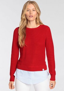 DELMAO 2-in-1-Pullover im sportiven Lagenlook