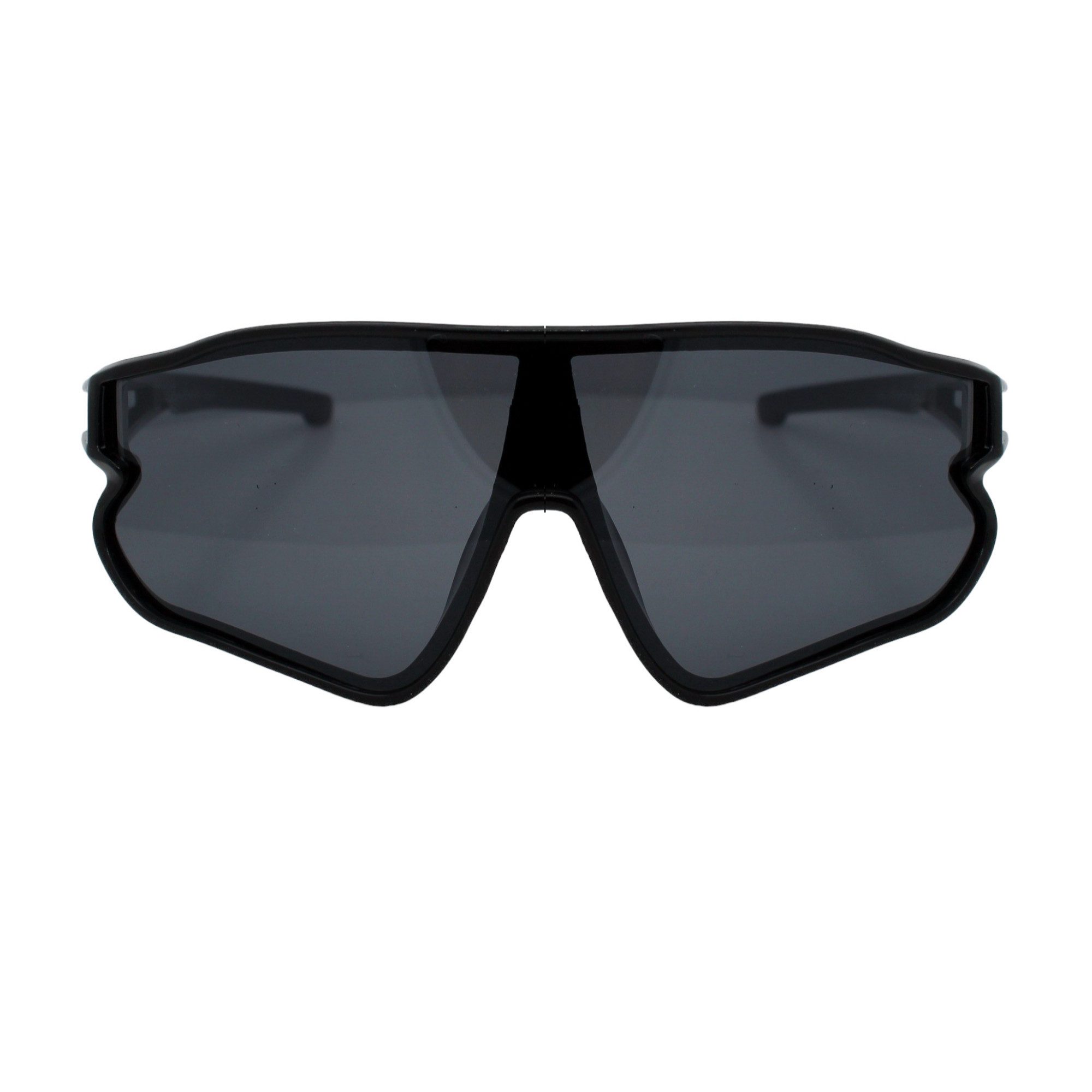 Vaccari-design Sonnenbrille Jungen Sportbrille Mädchen Radbrille UV400 Schwarz Getönt (für Kinder von 7 bis 13 Jahre) Wrap Around, Leichtgewicht, Gestell Schwarz oder Blau