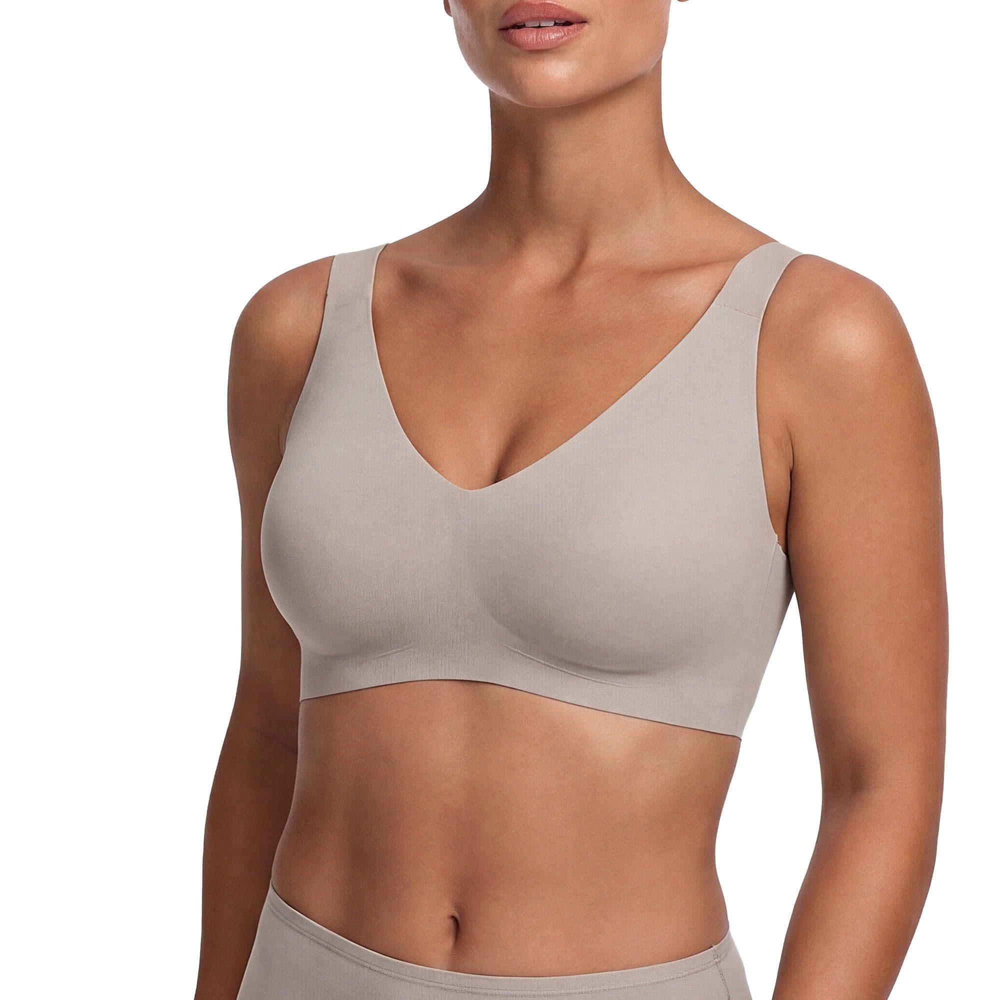 cfab (creamy fabrics) Bügelloser BH Comfort Minimizer BH-Dark Taupe-M (1-tlg)