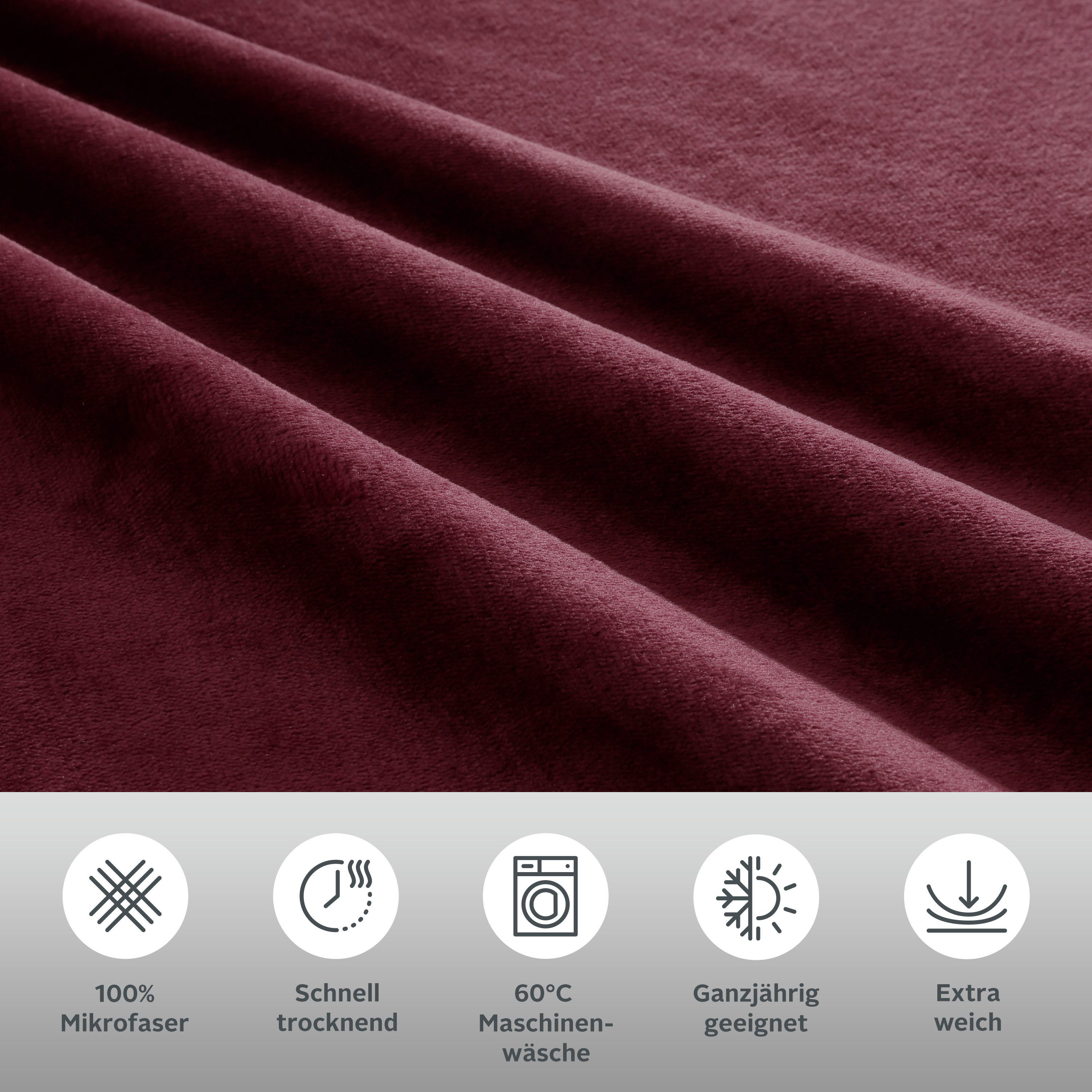 OTTO home Bettwäsche Desner3, Microfaser, 2 teilig, Bettwäsche mit Reißverschluss, Cashmere-Touch, kuschelig & weich