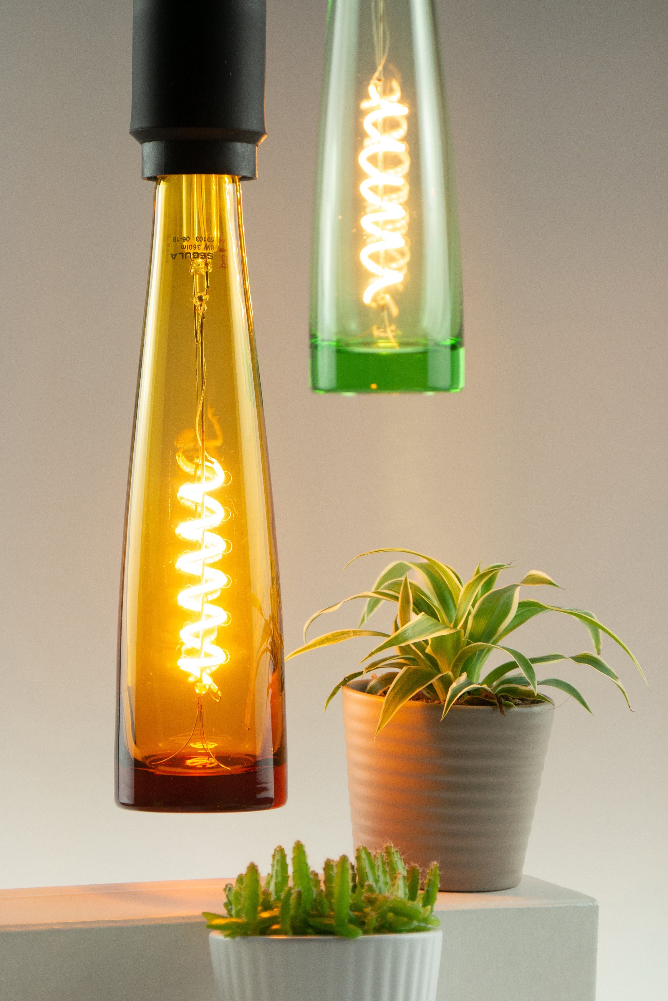 SEGULA gelb, LED LED-Leuchtmittel gelb E27, E27, Flower dimmbar, Bulb Warmweiß, Flower Bulb