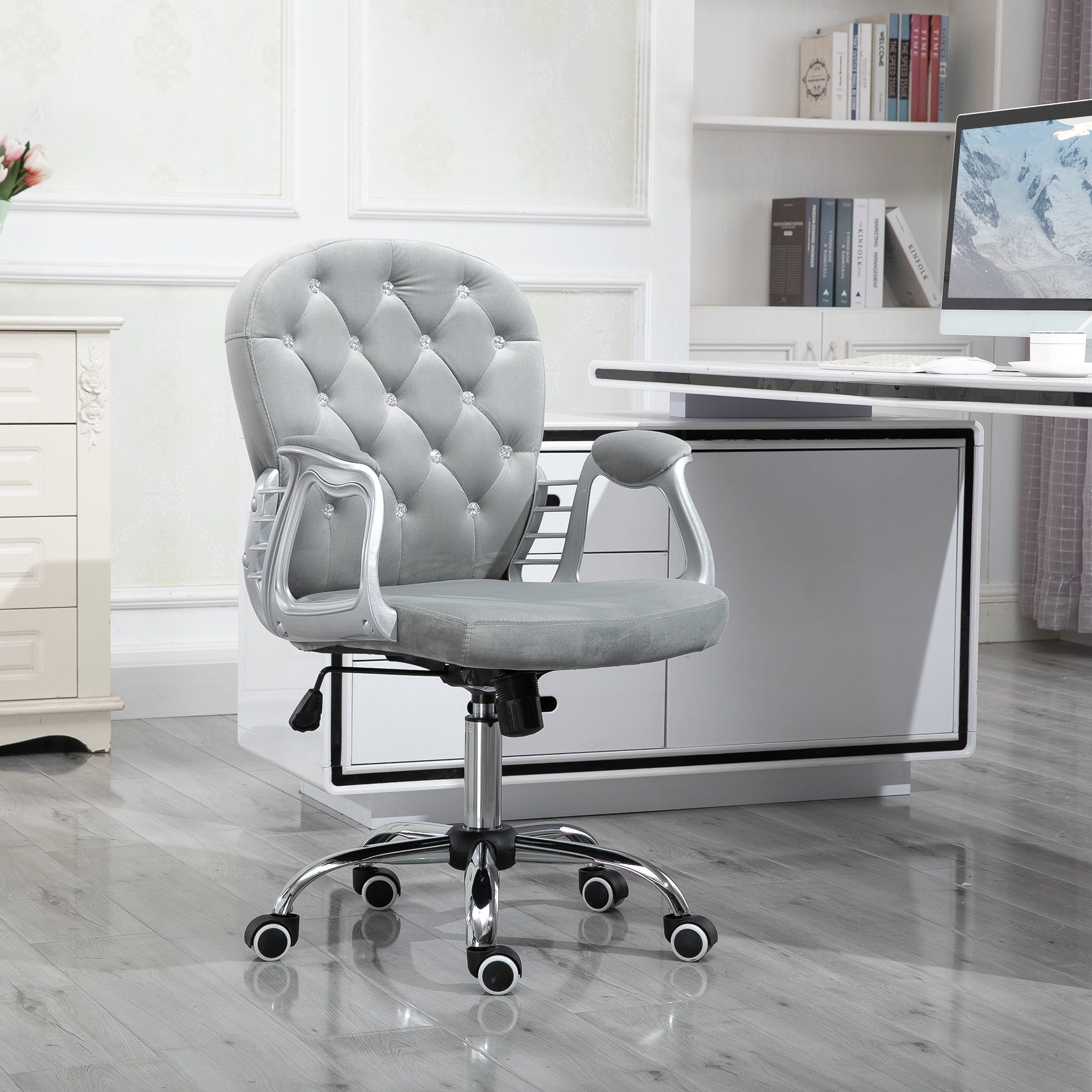 HOMCOM Schreibtischstuhl im eleganten Design Drehstuhl