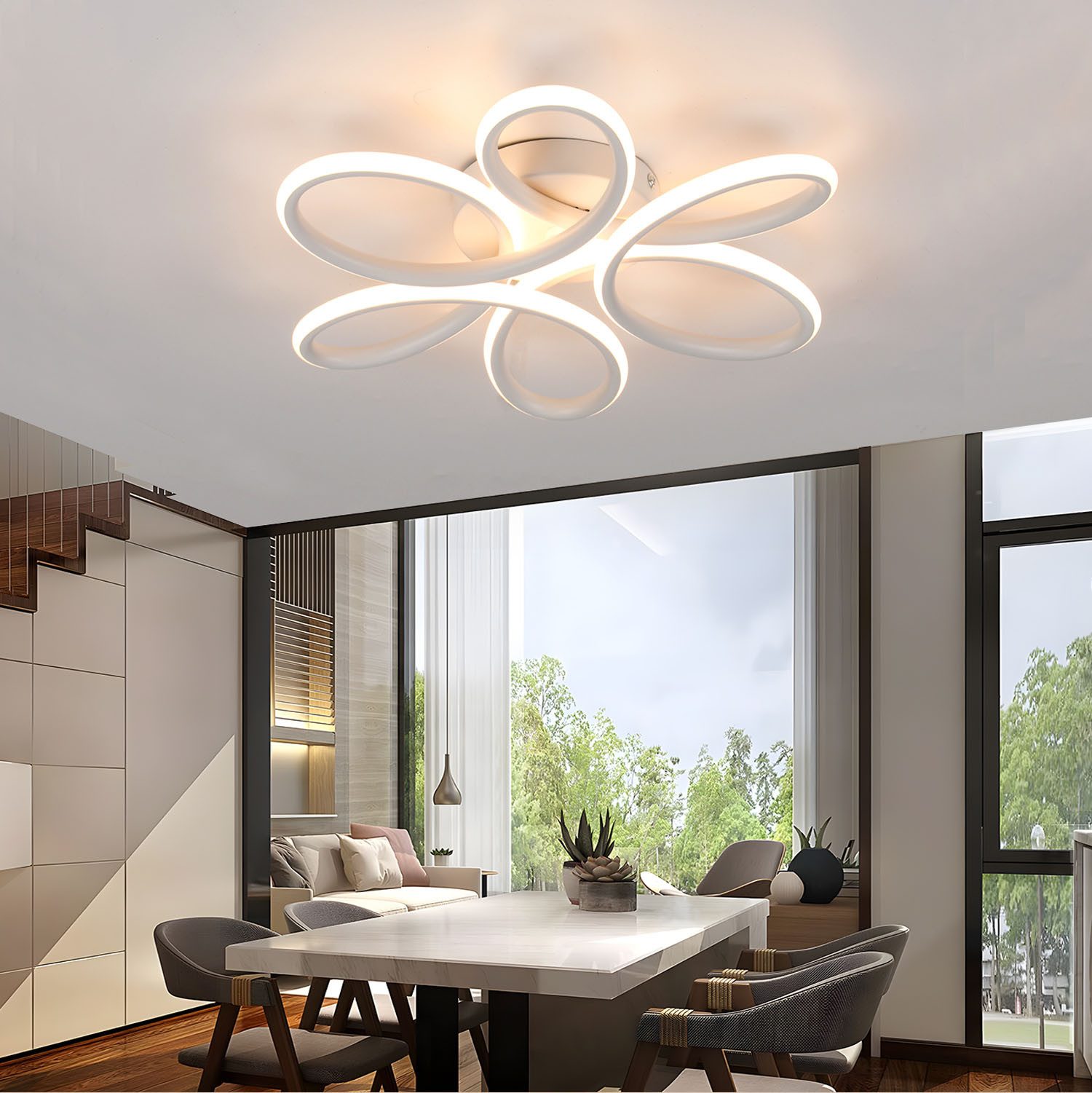 oyajia LED Deckenleuchte 60W Modern Schlafzimmer günstig online kaufen
