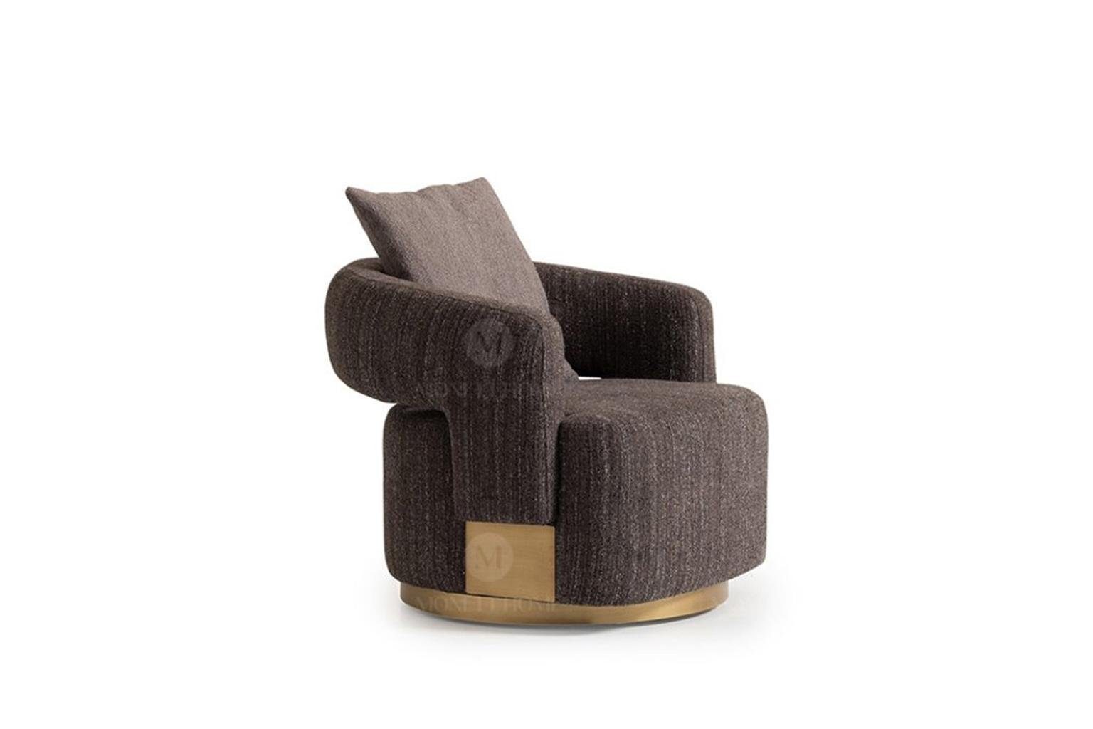 4tlg + + Sessel in (4-St., Beistelltische Holz Braun JVmoebel Sesssel Beistelltische Luxus Barschrank), Made Set Bar, Wohnzimmer Wohnzimmer-Set Europa 2x