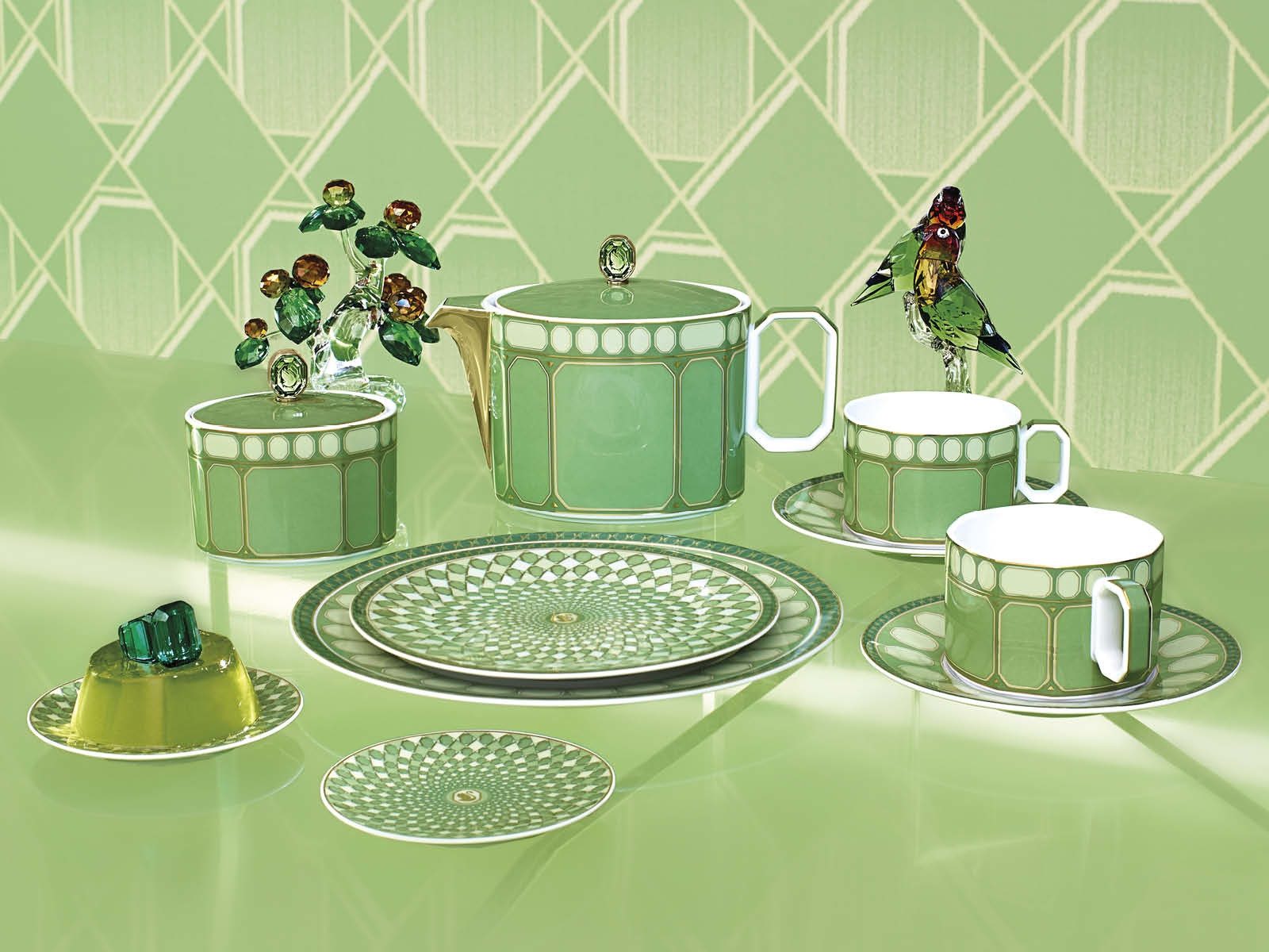 Swarovski Suppenteller Signum Fern Suppenteller 24 cm, Teller Tief