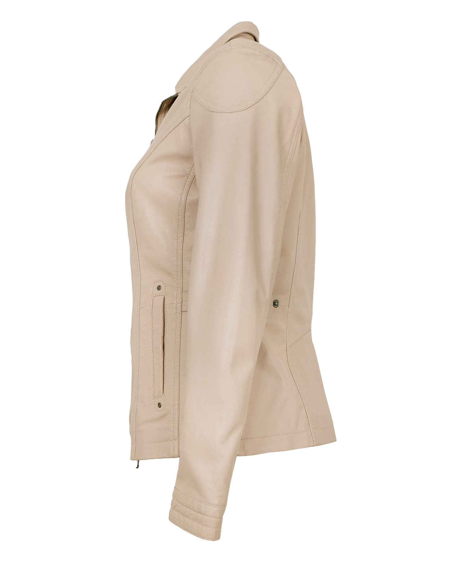 Jilani Lederjacke Renea-3 Jilani - Damen Lederjacke Lammnappa sand günstig online kaufen