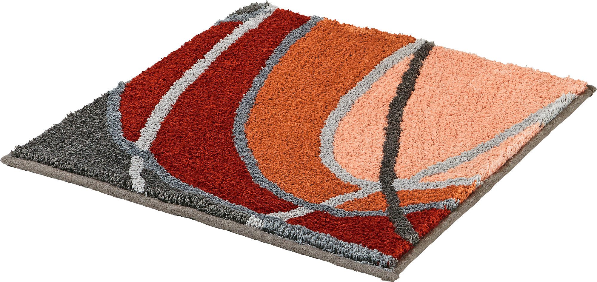 REDBEST Badematte WC-Vorlage "Lynn", Höhe 20 mm, eckig, Grafik