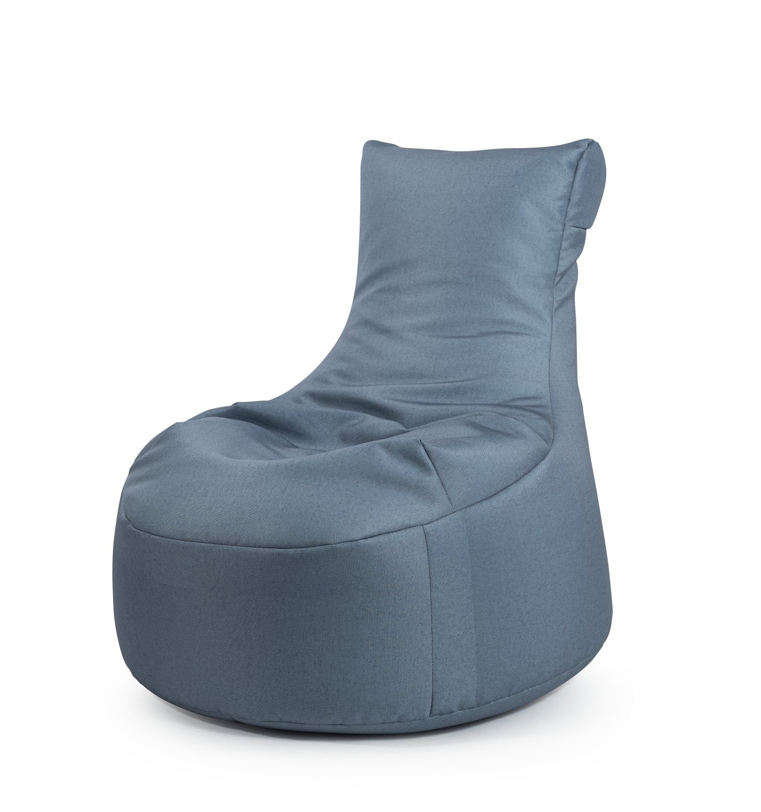 graublau Point Sitzsack Sitting