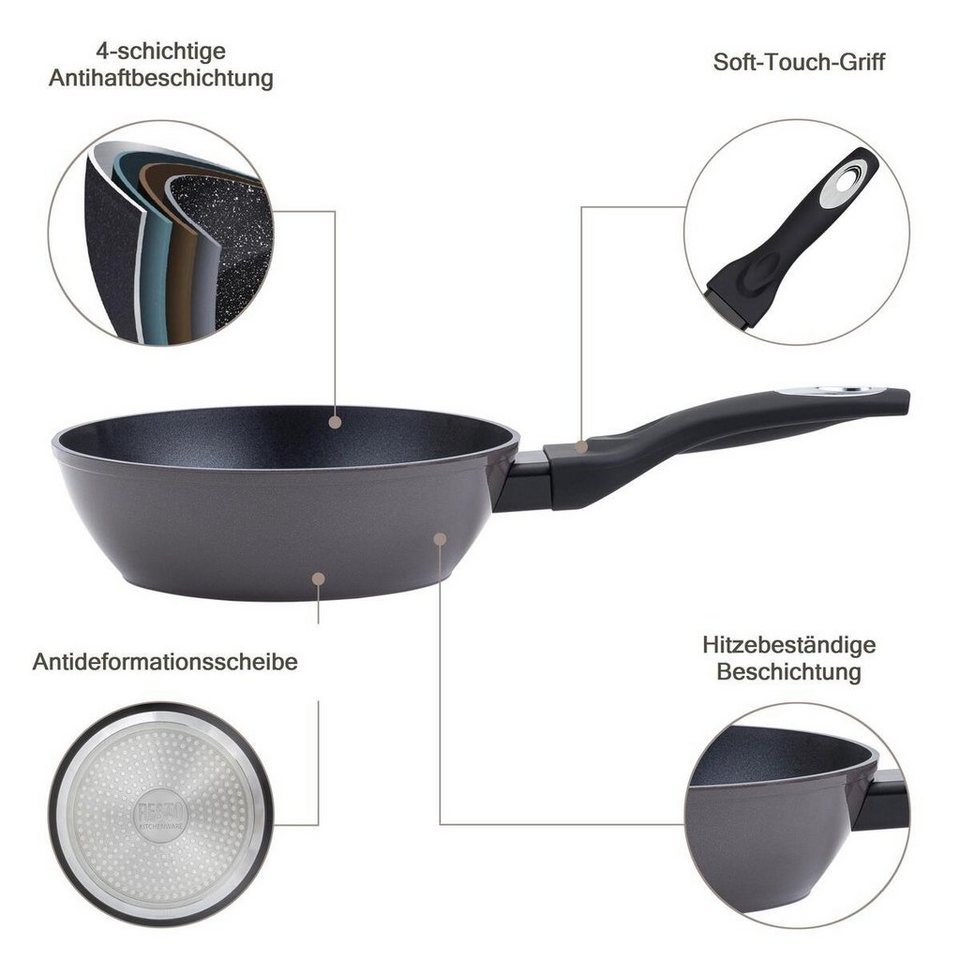 RESTO Kitchenware Bratpfanne »PAVO«, Geschmiedetes Aluminium, mit ...