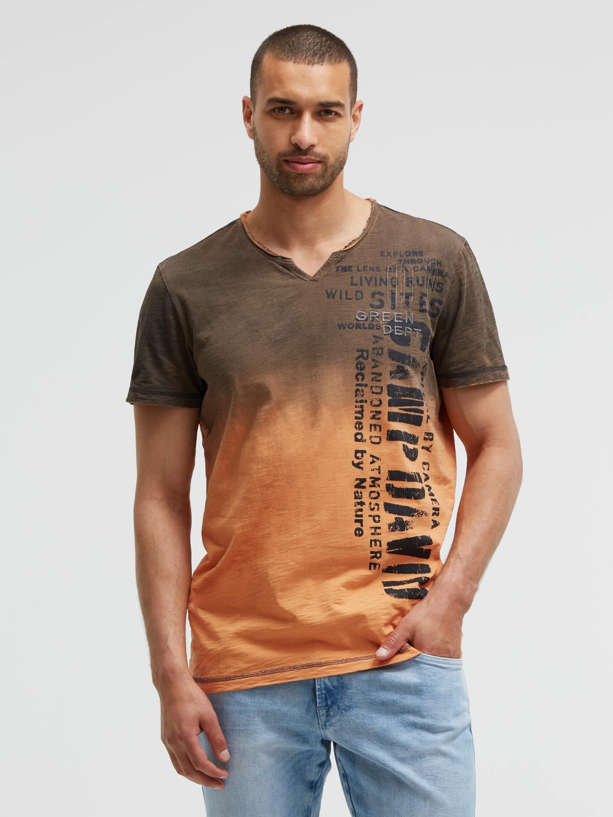 CAMP DAVID Rundhalsshirt mit Farbverlauf