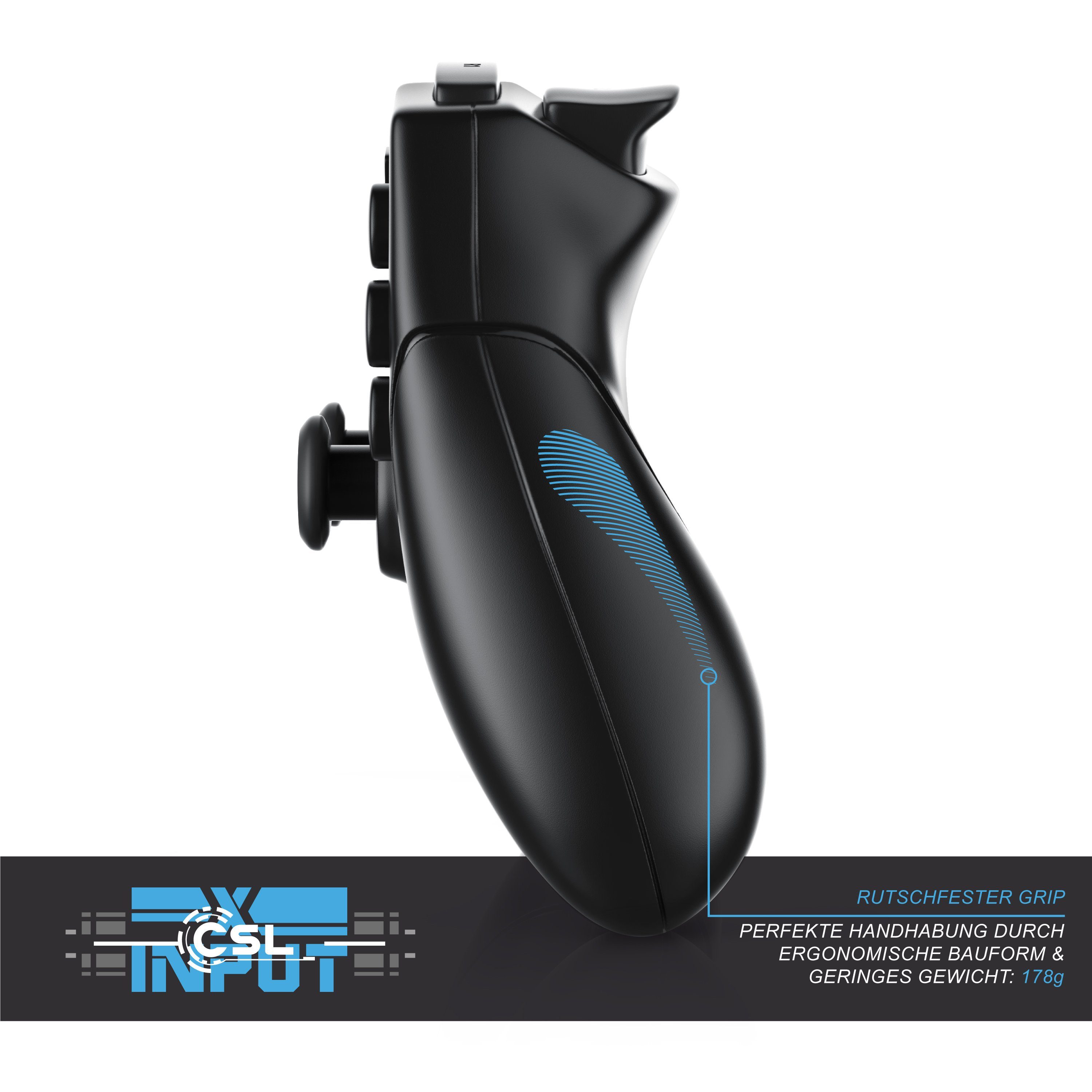CSL Smartphone-Controller (1 St., Wireless Controller für Android / PC / PS3 / X-Input / OTG Adapter)