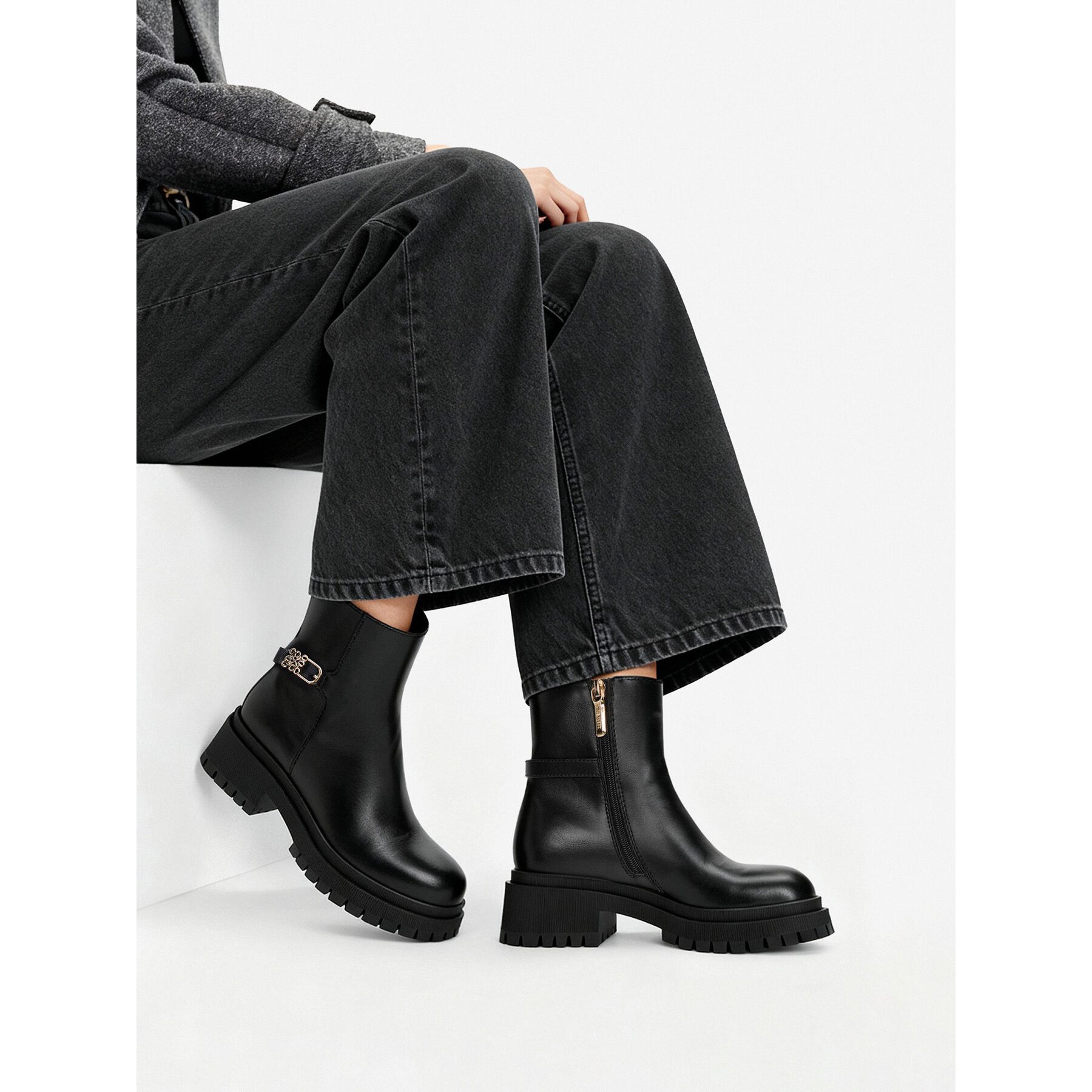 Nine West Nine West Damen Stiefeletten CEO-LAYLA-01 Schwarz Stiefel