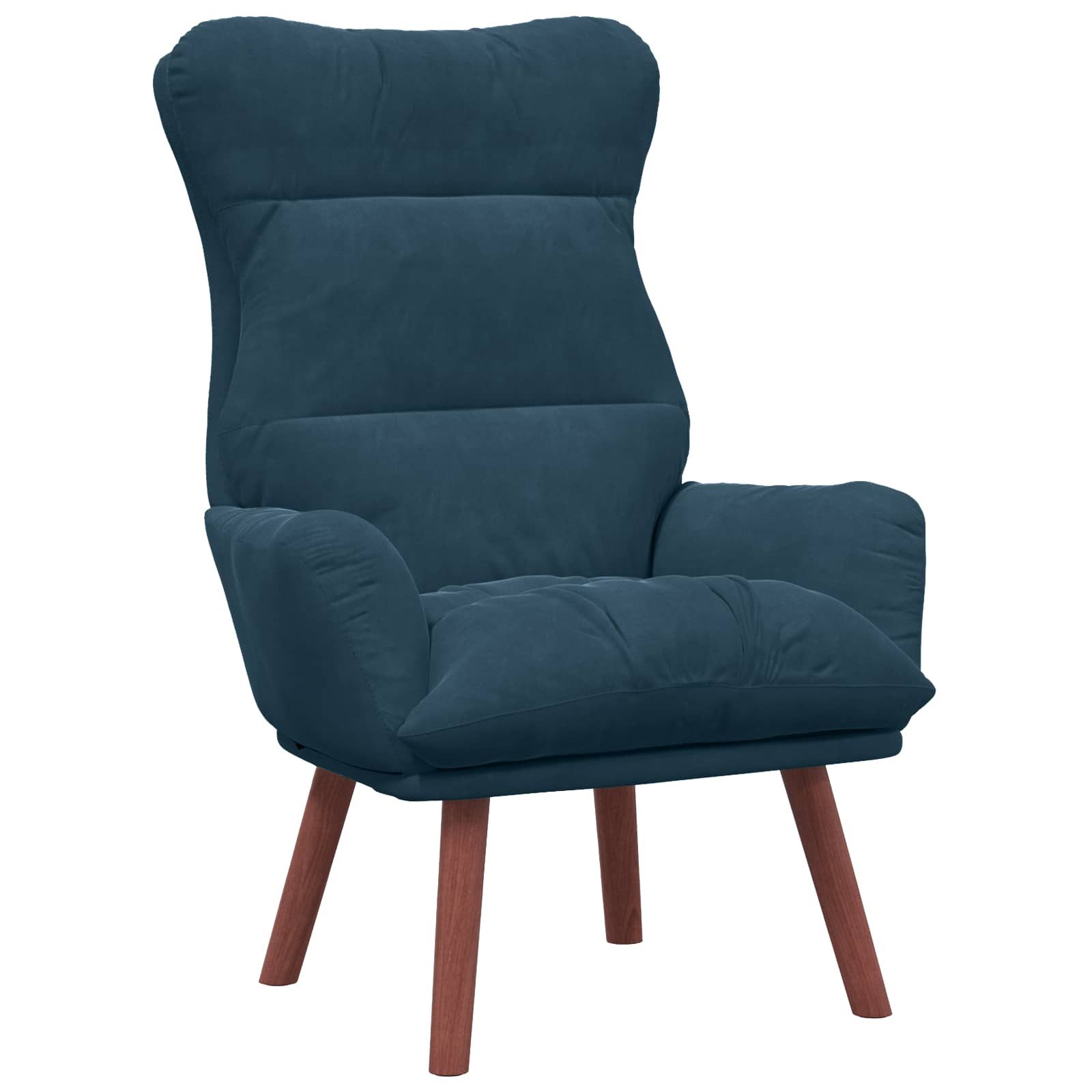 vidaXL Sessel Sessel Blau 69 x 74 x 93 cm Samt (1-St)