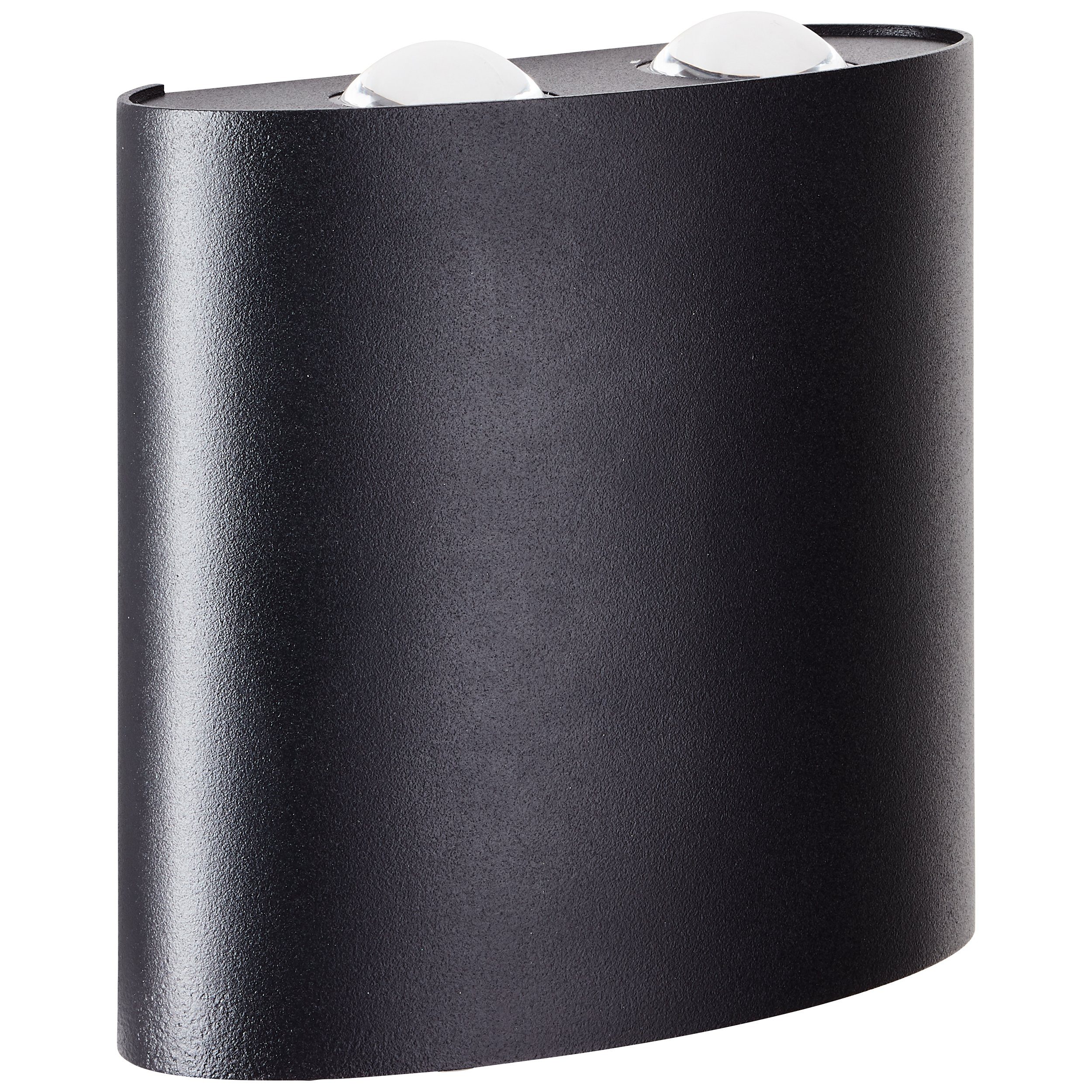 L schwarz, LED 4x Tursdale, Außenwandleuchte Außen-Wandleuchte Tursdale Aluminium/Kunststoff, Brilliant LED sand
