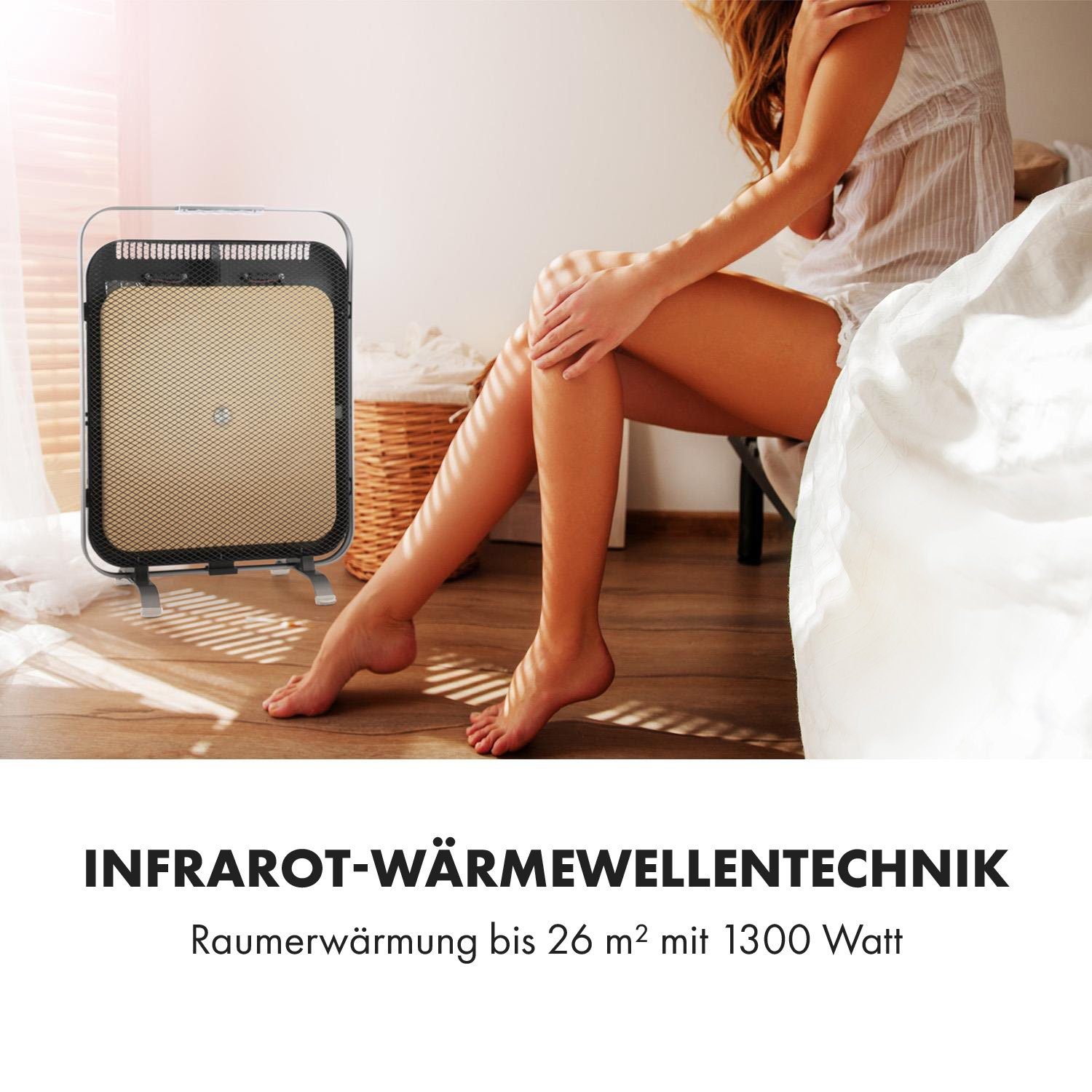 Klarstein Heizkörper HeatPal Marble Blackline – Bild 5 von 5