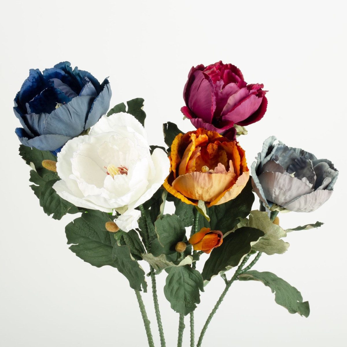 Kunstblume Magnolie GARETHO, Eco Collection, grau-blau, 70cm, Ø10cm Magnolie, artplants, Höhe 70.0 cm