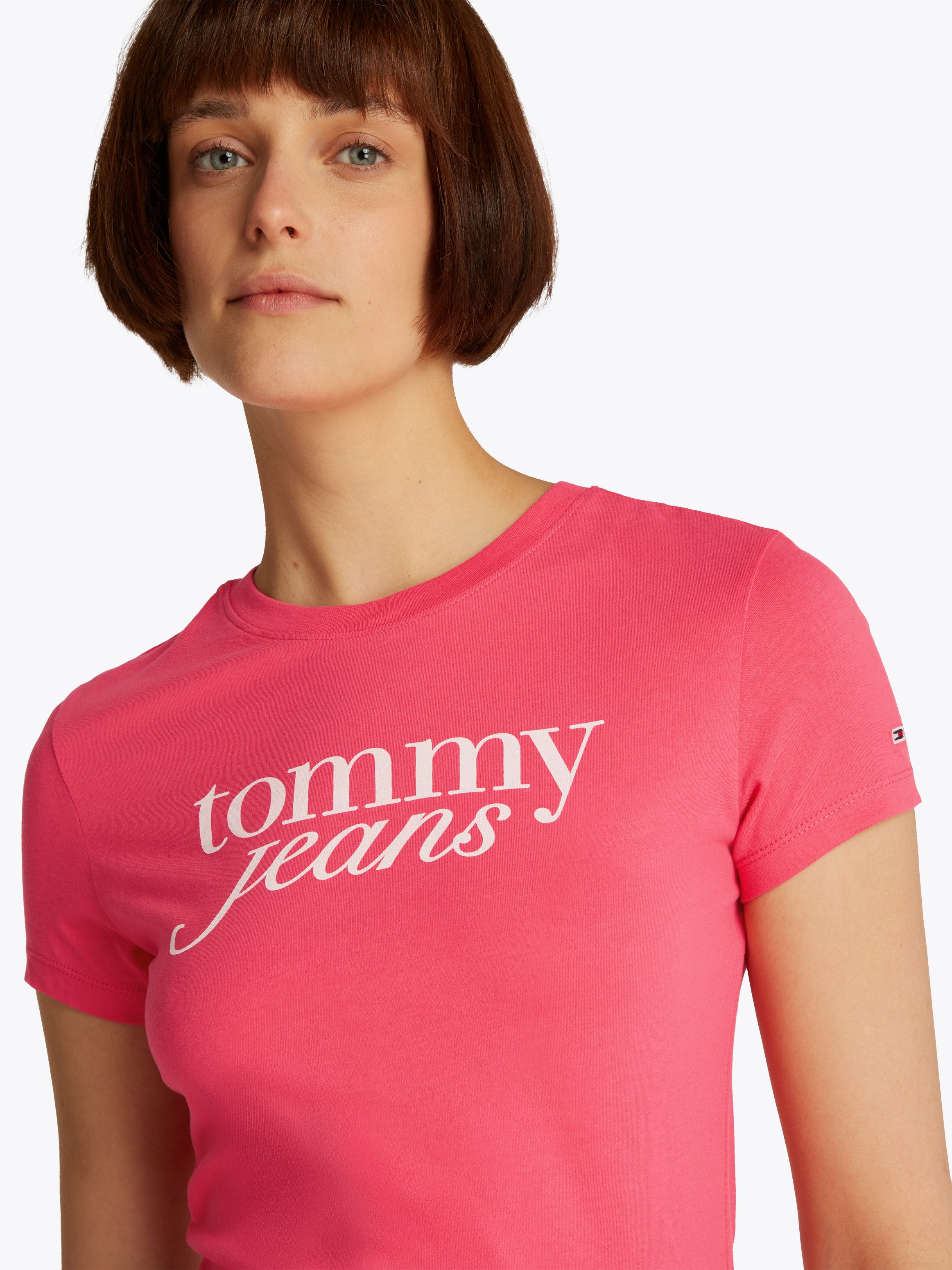 Tommy Jeans Curve Rundhalsshirt Shirt TJW SLIM ESSENTIAL in Großen Größen, günstig online kaufen