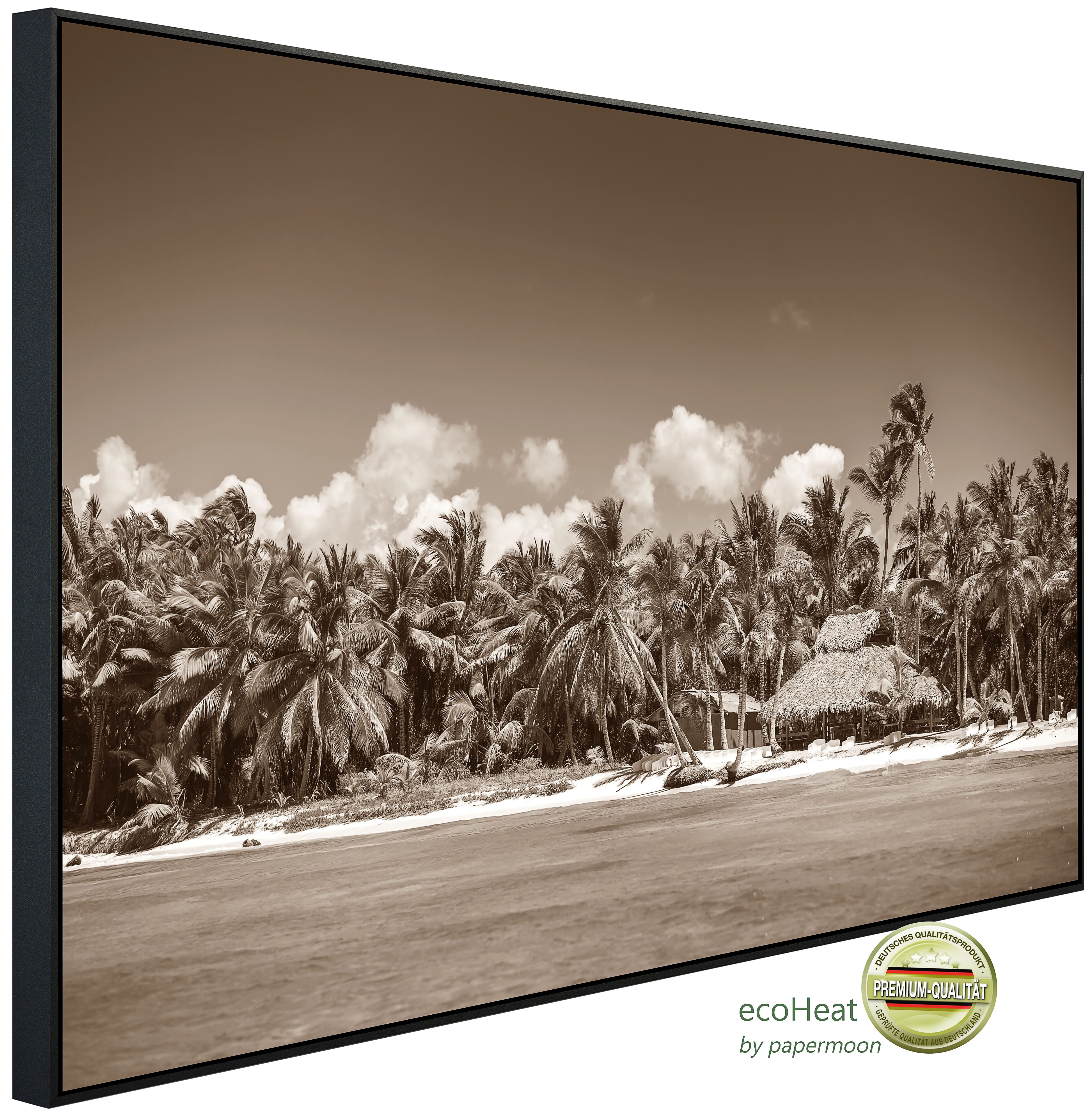 Papermoon Infrarotheizung INFRAROT-BILD-HEIZUNG, Palmen, TÜV-Rheinland/GS zertifiziert, angenehme Strahlungswärme