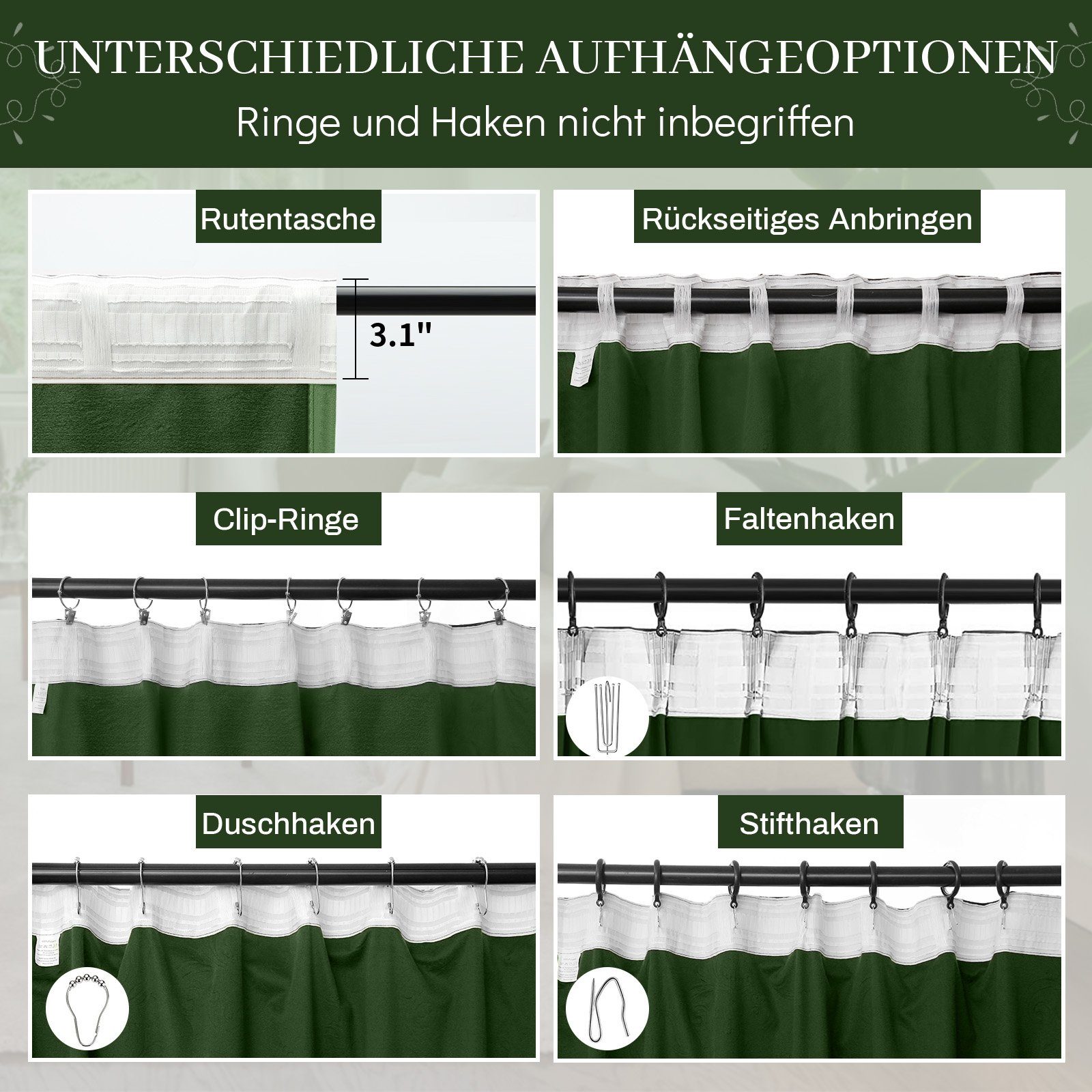 Sunicol Gardine Samtvorhang, Blickdicht Thermogardine, Kräuselband, Wärmeis günstig online kaufen