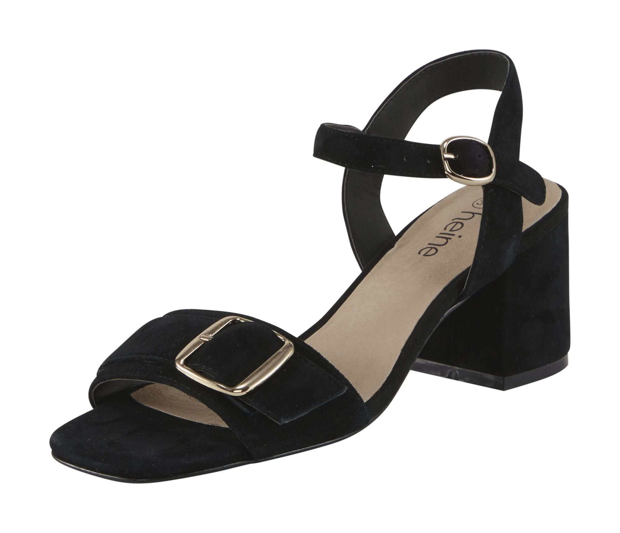heine Sandalette aus Veloursleder, Obermaterial echtes ...