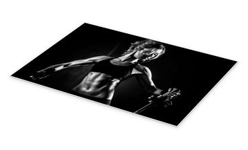 Posterlounge Poster Editors Choice, Sportlerin mit Langhantel II, Fitnessraum Fotografie