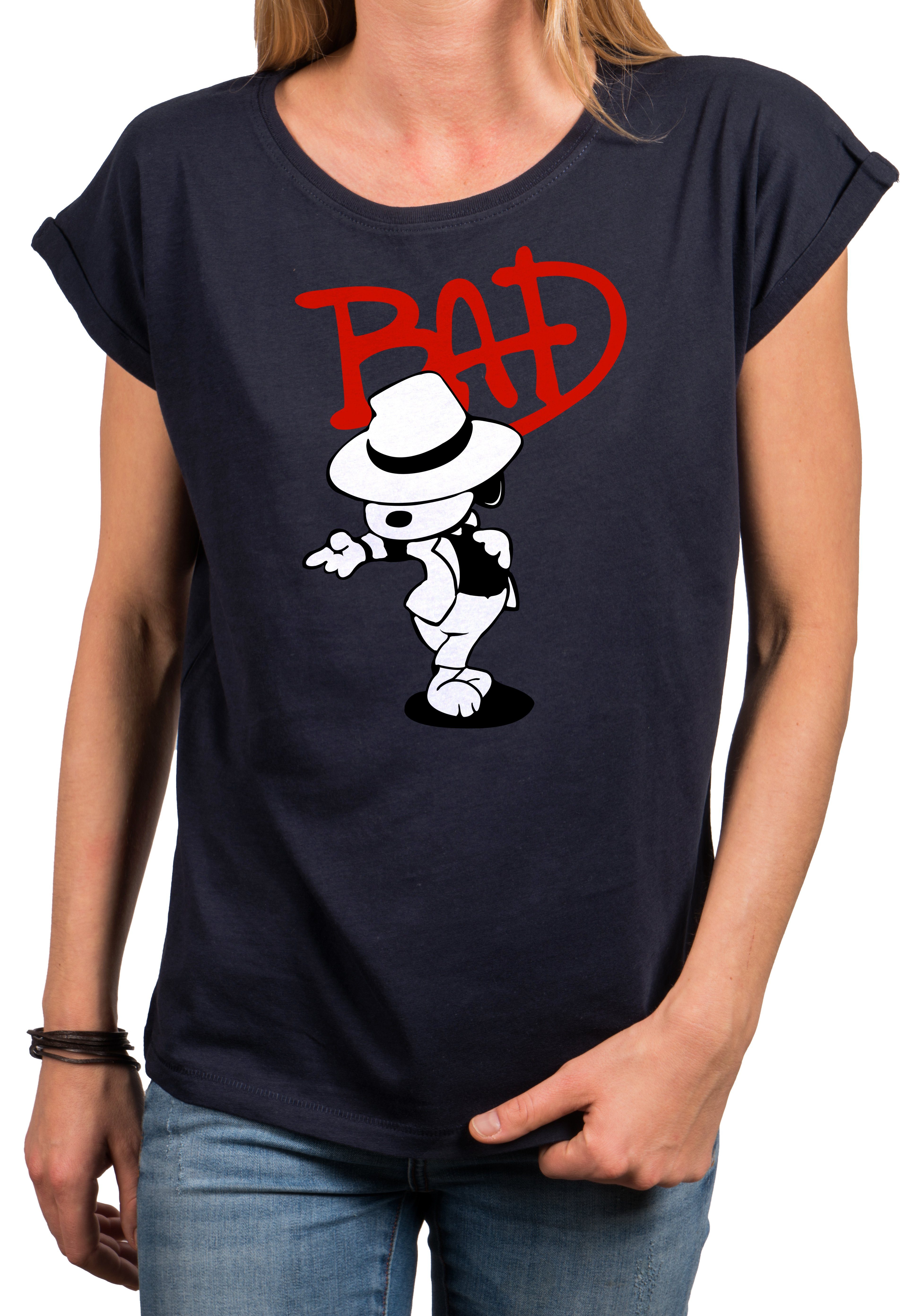 Zero Damen T-Shirt Mit Süßem Hundemotiv - Bequemes Basic Shirt Mit Tierprint
