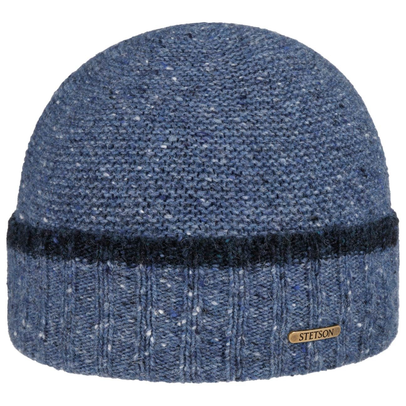 Stetson Beanie (1-St) Strickmütze mit Umschlag, Made in Italy