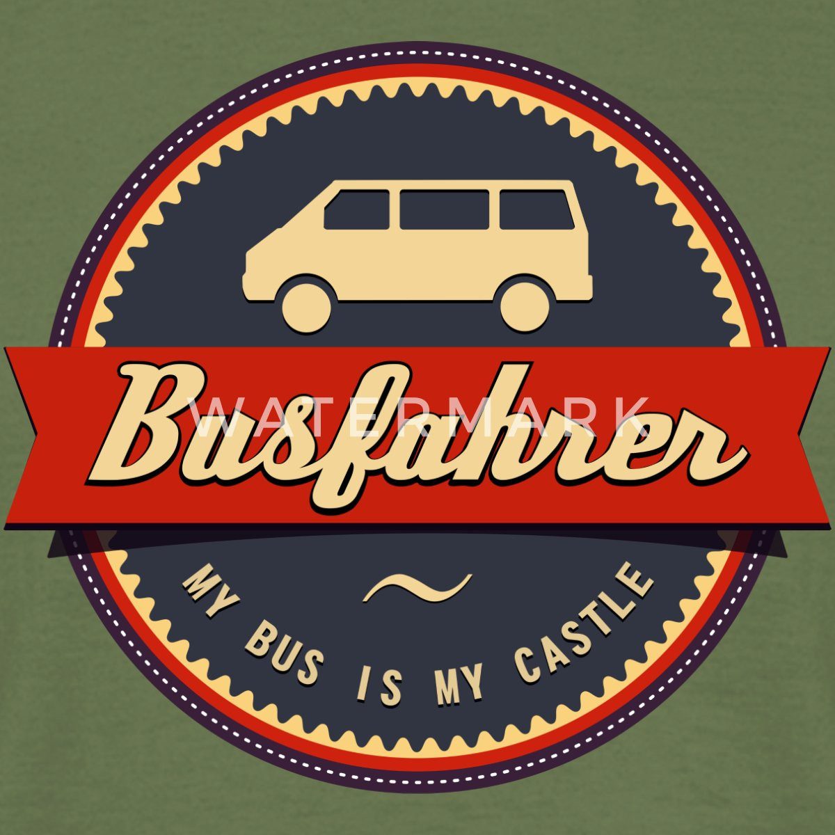 Spreadshirt T-Shirt Busfahrer My Bus Is My Castle Camping Campen Männer T-Shirt (1-tlg)