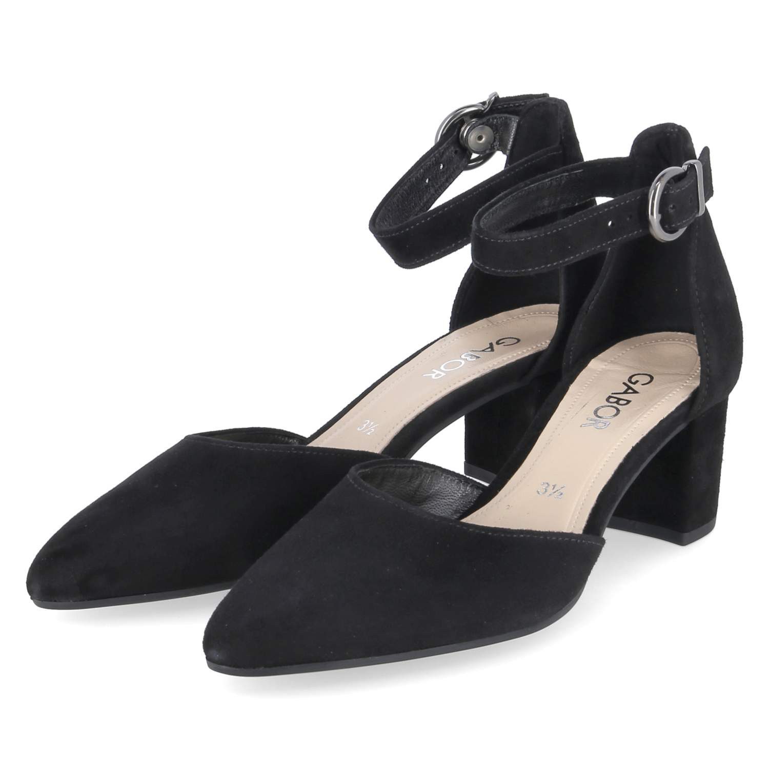 Gabor Gabor 81.340.17 Damen Rauleder schwarz Keilpumps