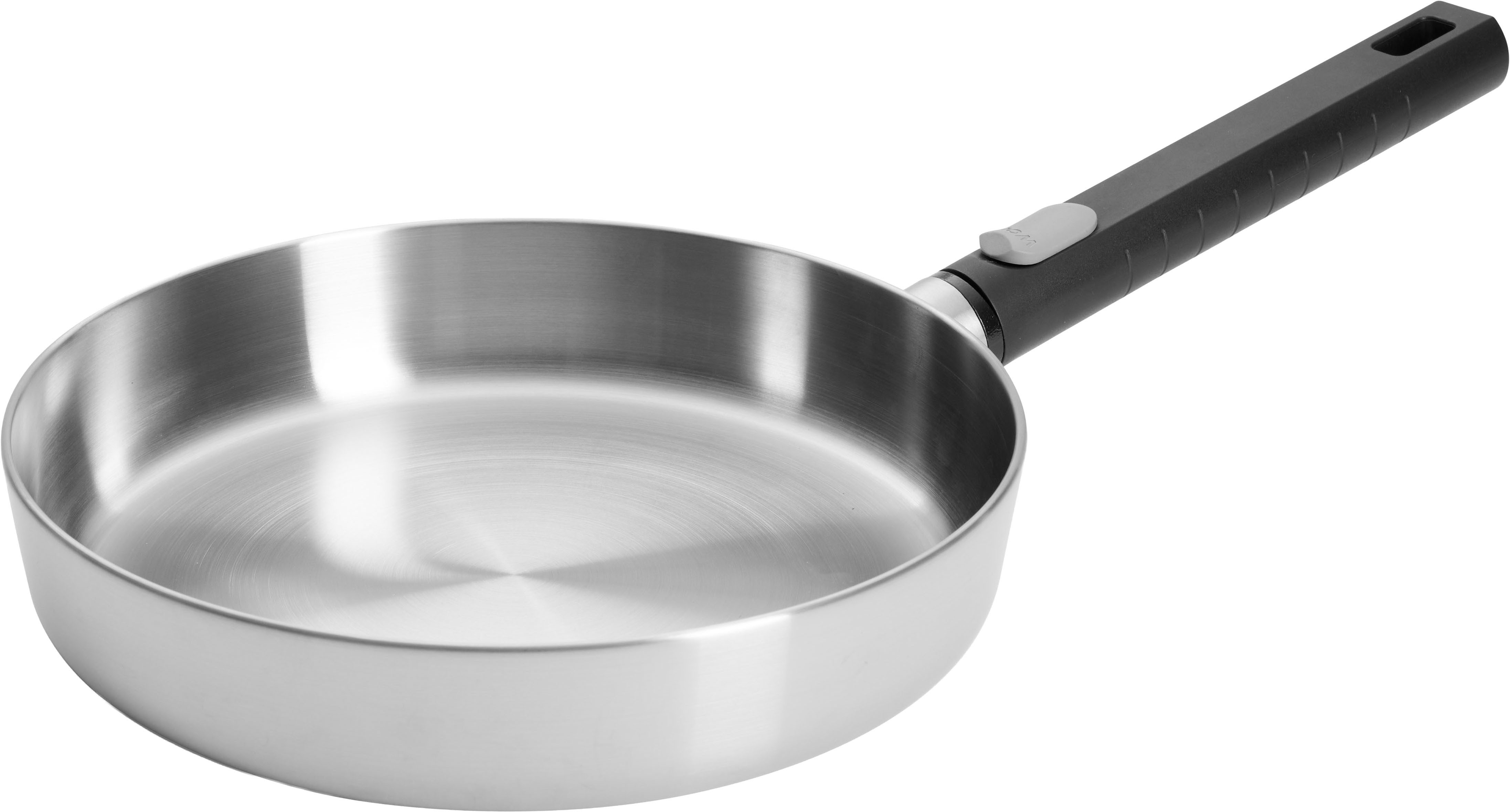 WOLL Bratpfanne Logic Steel, Edelstahl 18/10 (1-tlg), 5-Schicht-Aufbau